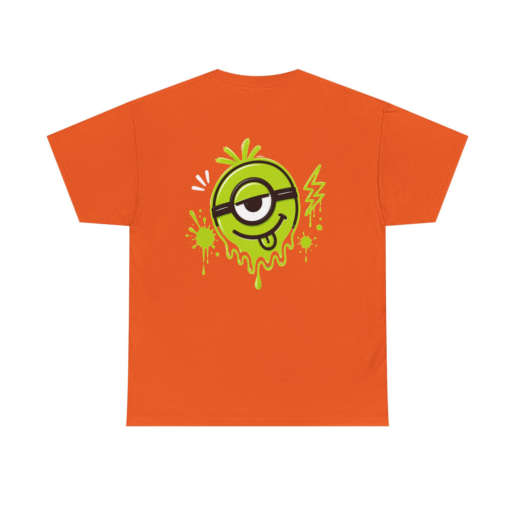 Juicy Graffiti Tee — Neon Green Street Art Graphic T-Shirt