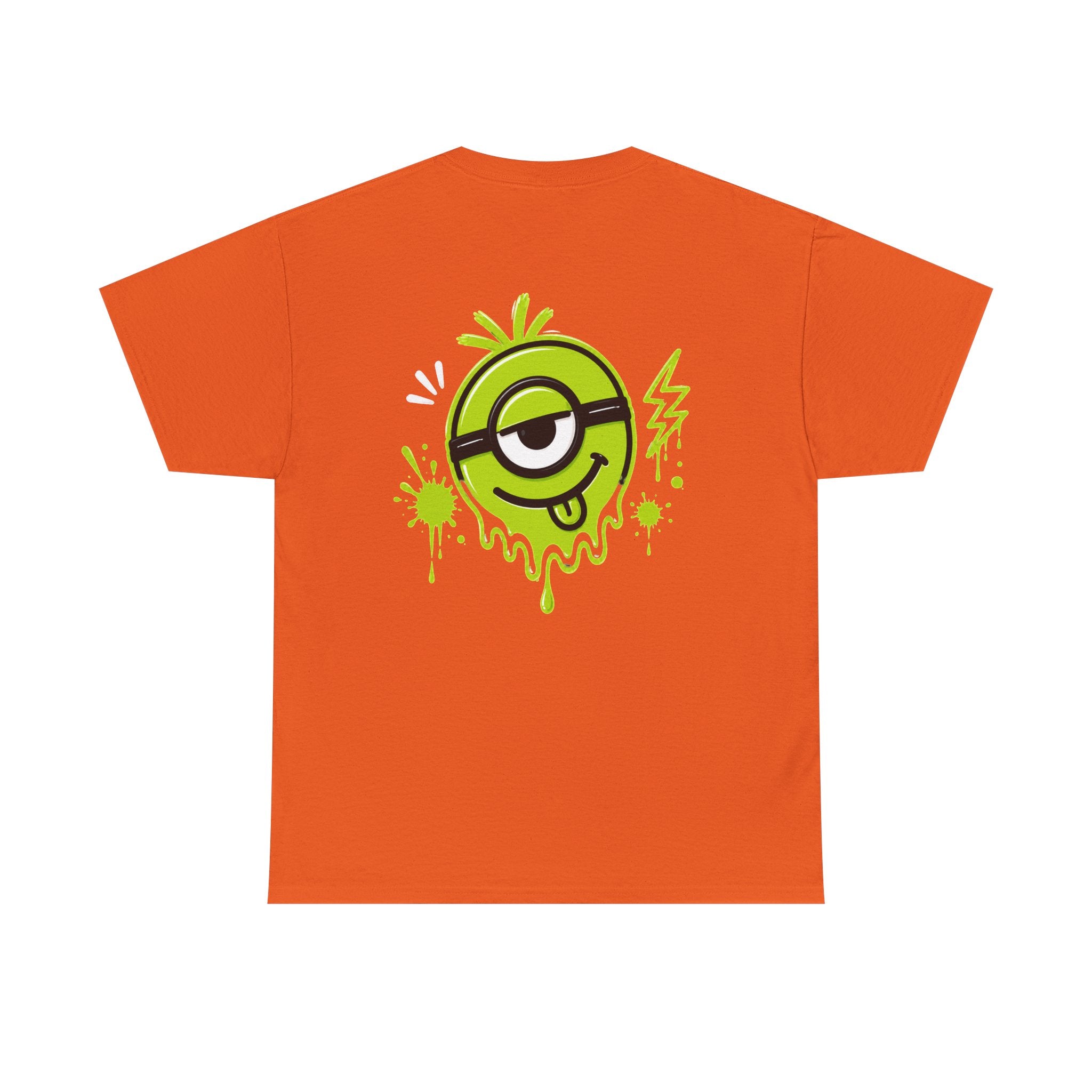Juicy Graffiti Tee — Neon Green Street Art Graphic T-Shirt