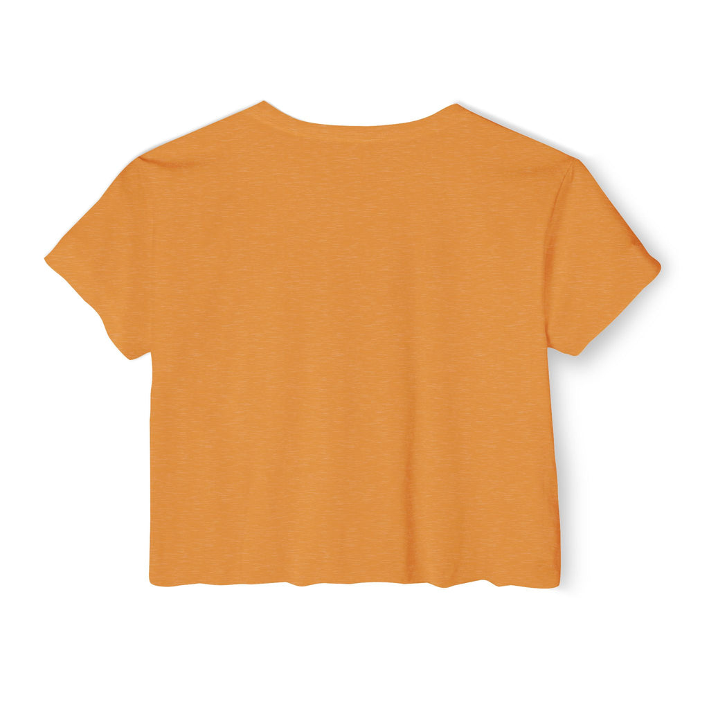 Crop Top — "I Reflect Your Vibe" Feminine Festival Graphic Tee