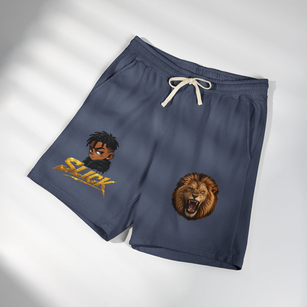 Lion & Slick Graphic Fleece Sweat Shorts