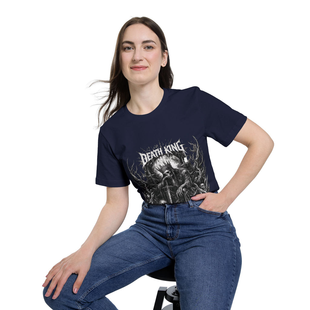 Grim Reaper Forest T-Shirt — Dark Skull Gothic Tee