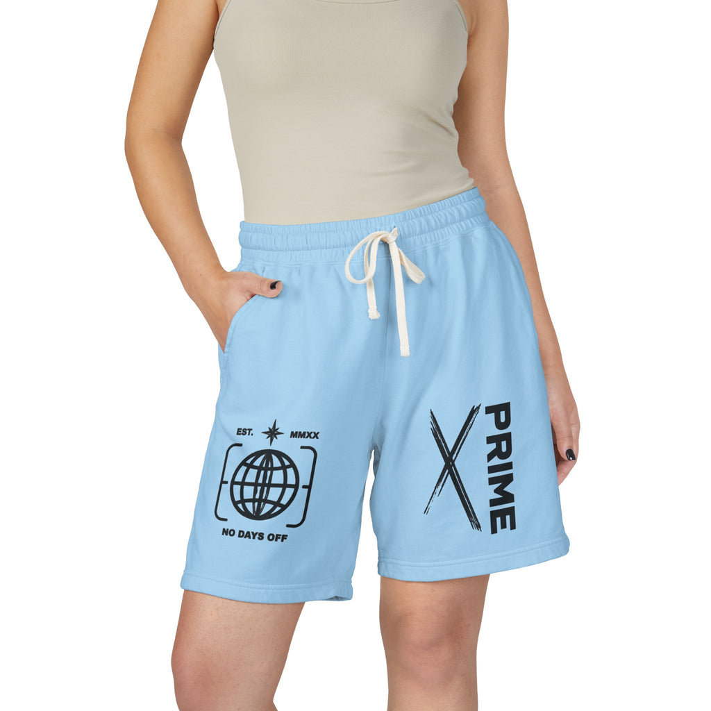 Sweat Shorts — 'Prime' Graphic Fleece Lounge Shorts