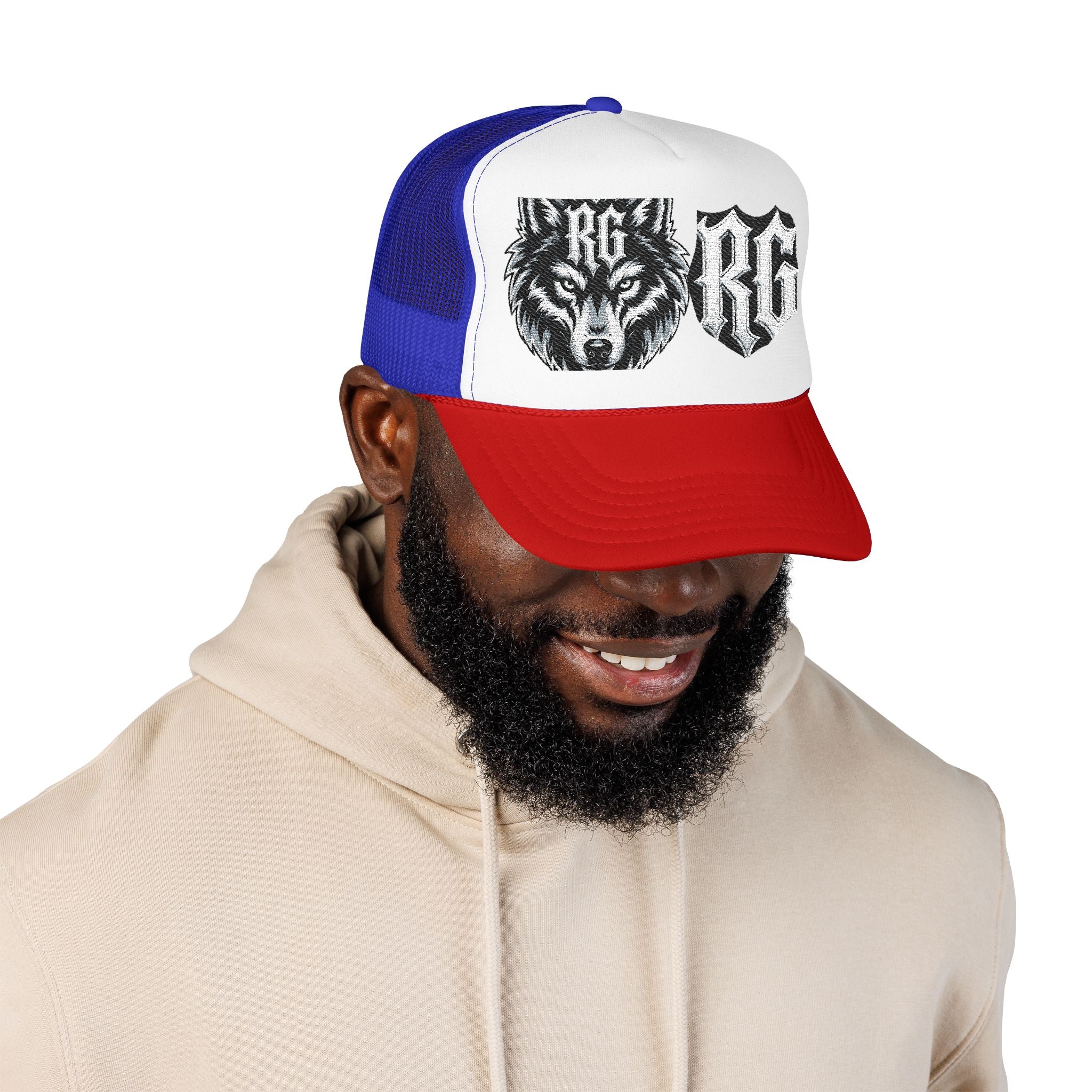 Wolf Patch Trucker Hat — RG Logo Foam Cap
