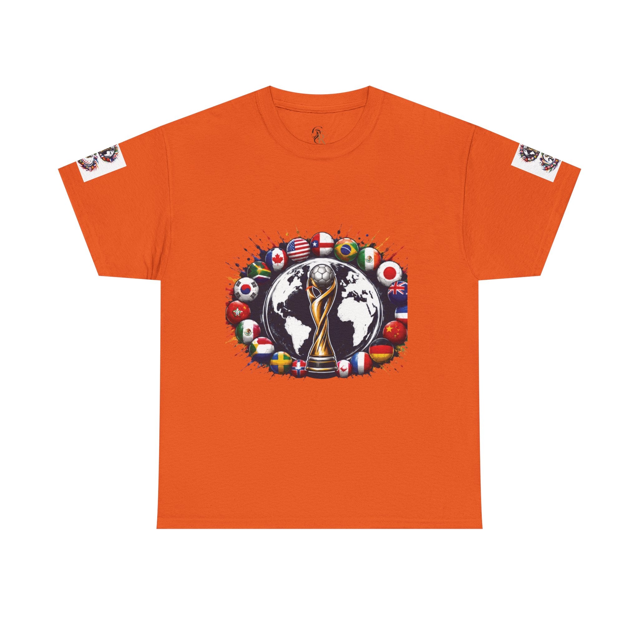 World Cup Trophy Tee — International Soccer Flags Graphic T-Shirt