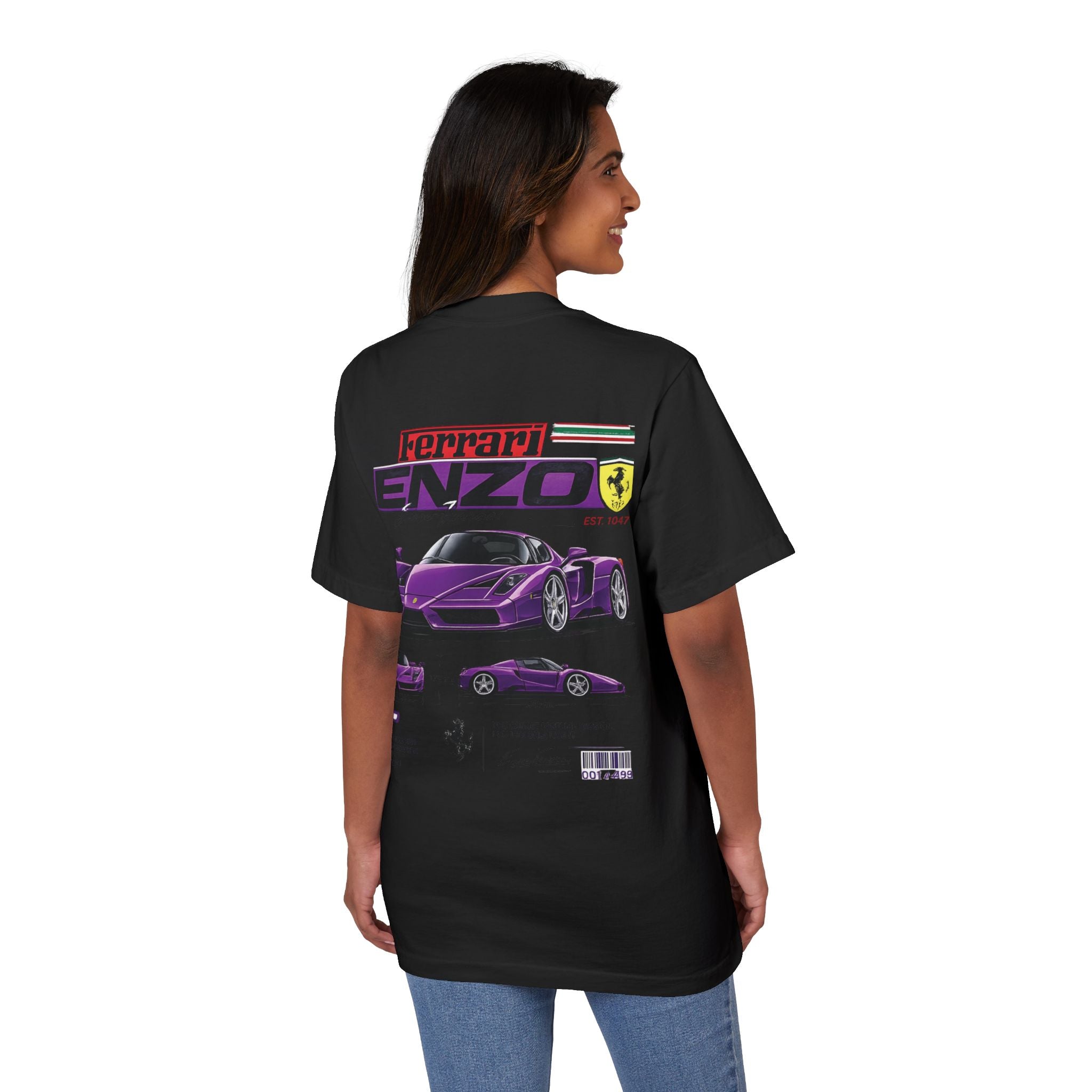 Graphic Tee — Purple Streetwear Car & Character Design