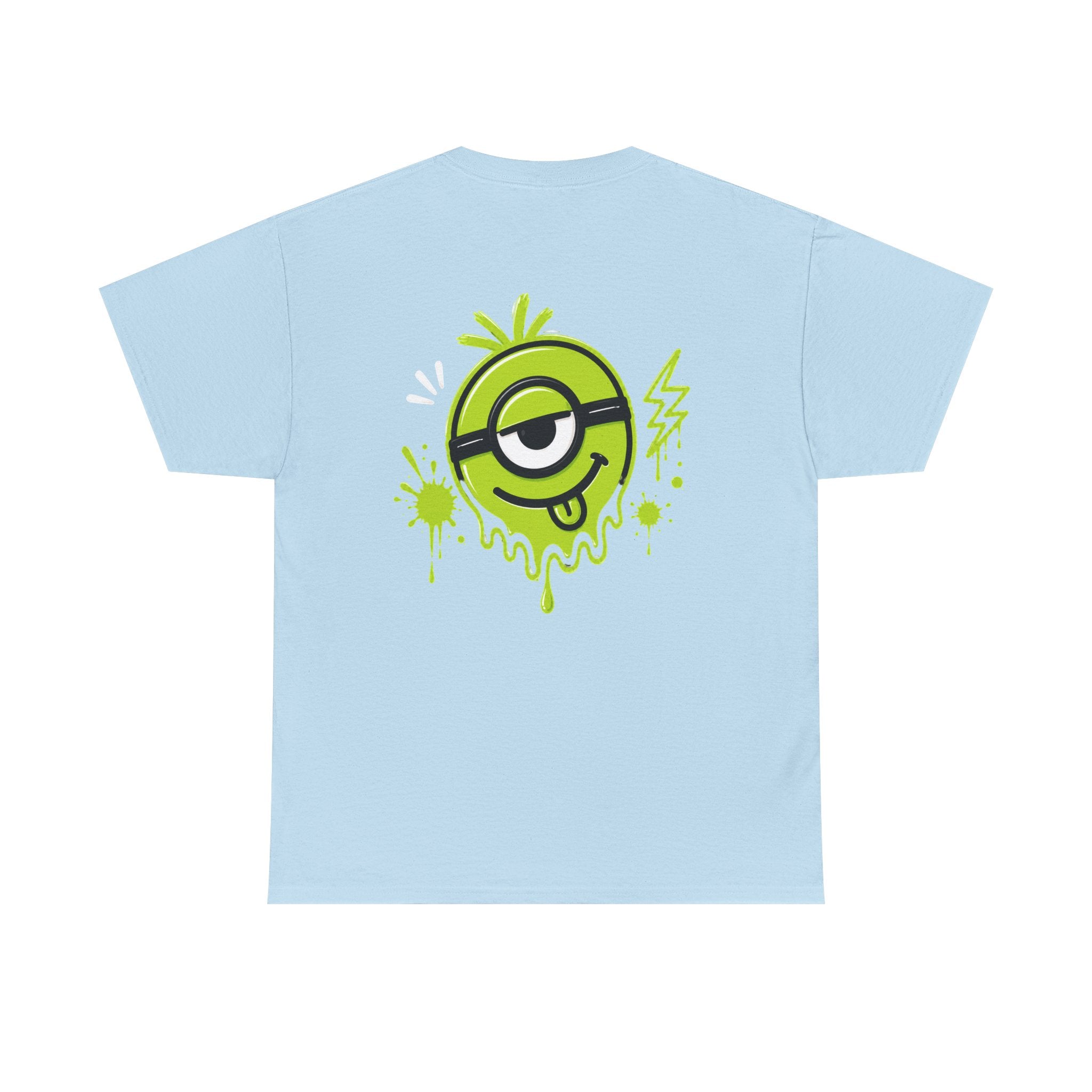 Juicy Graffiti Tee — Neon Green Street Art Graphic T-Shirt