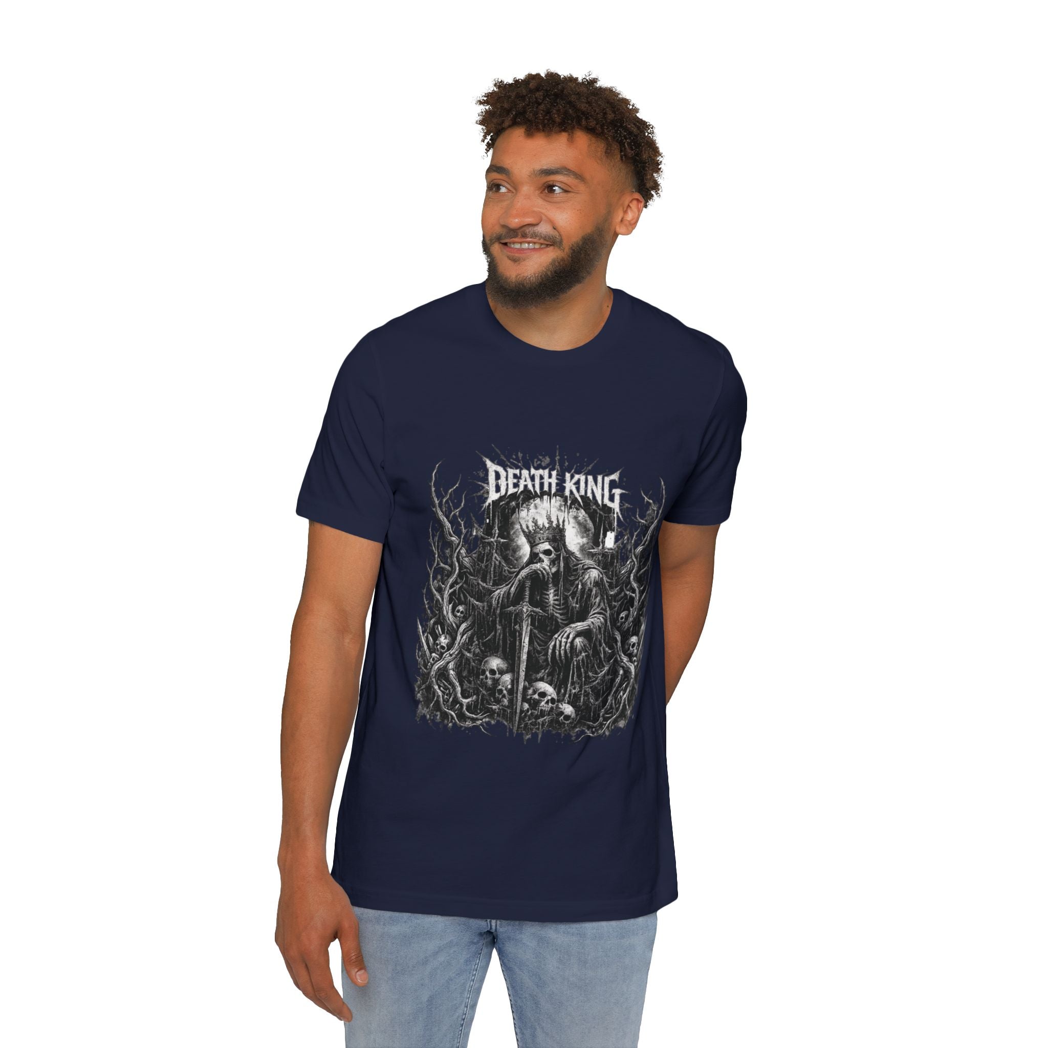Grim Reaper Forest T-Shirt — Dark Skull Gothic Tee