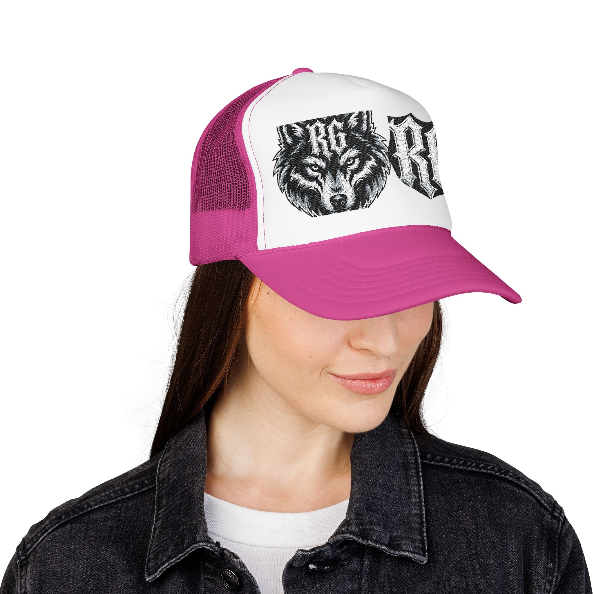 Wolf Patch Trucker Hat — RG Logo Foam Cap