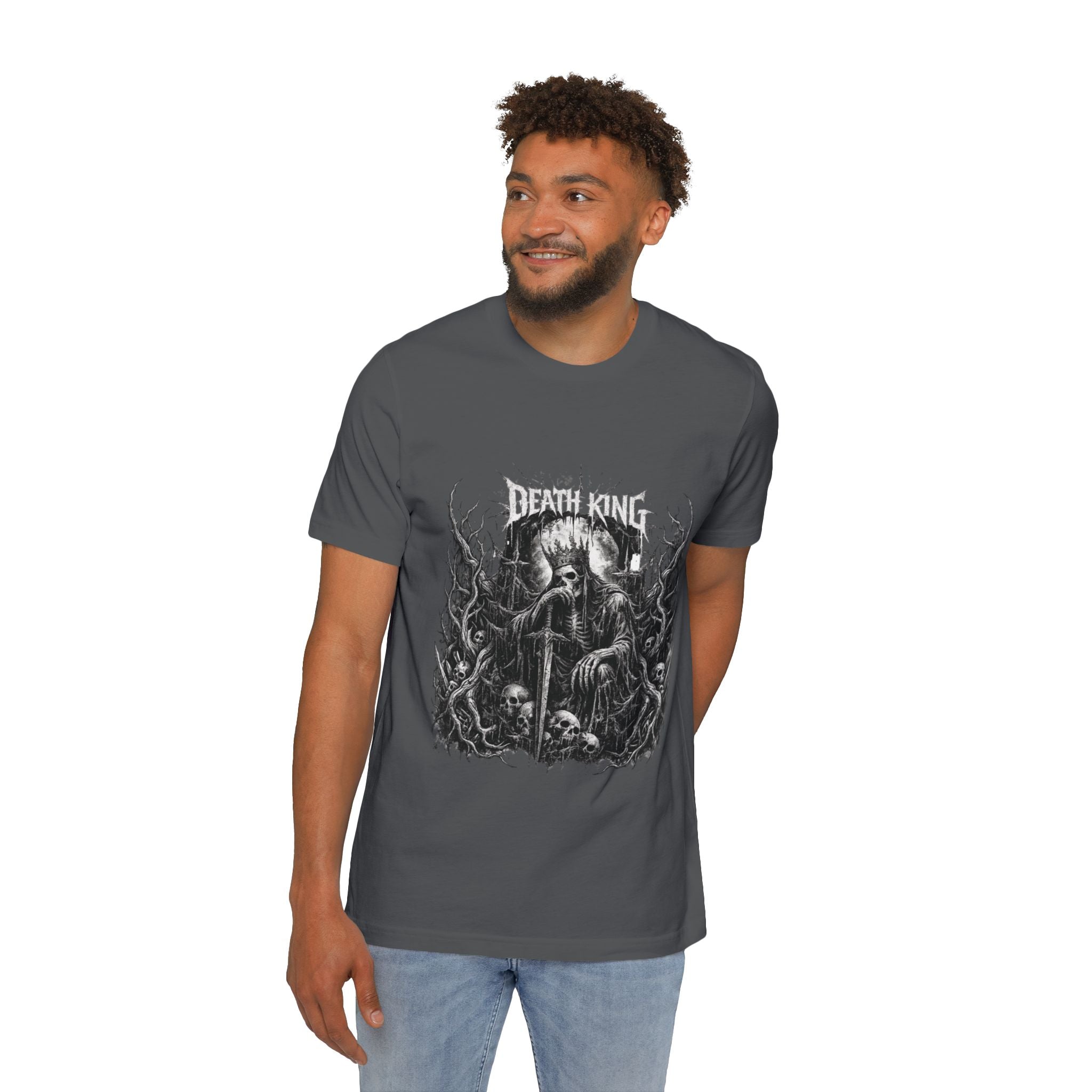 Grim Reaper Forest T-Shirt — Dark Skull Gothic Tee