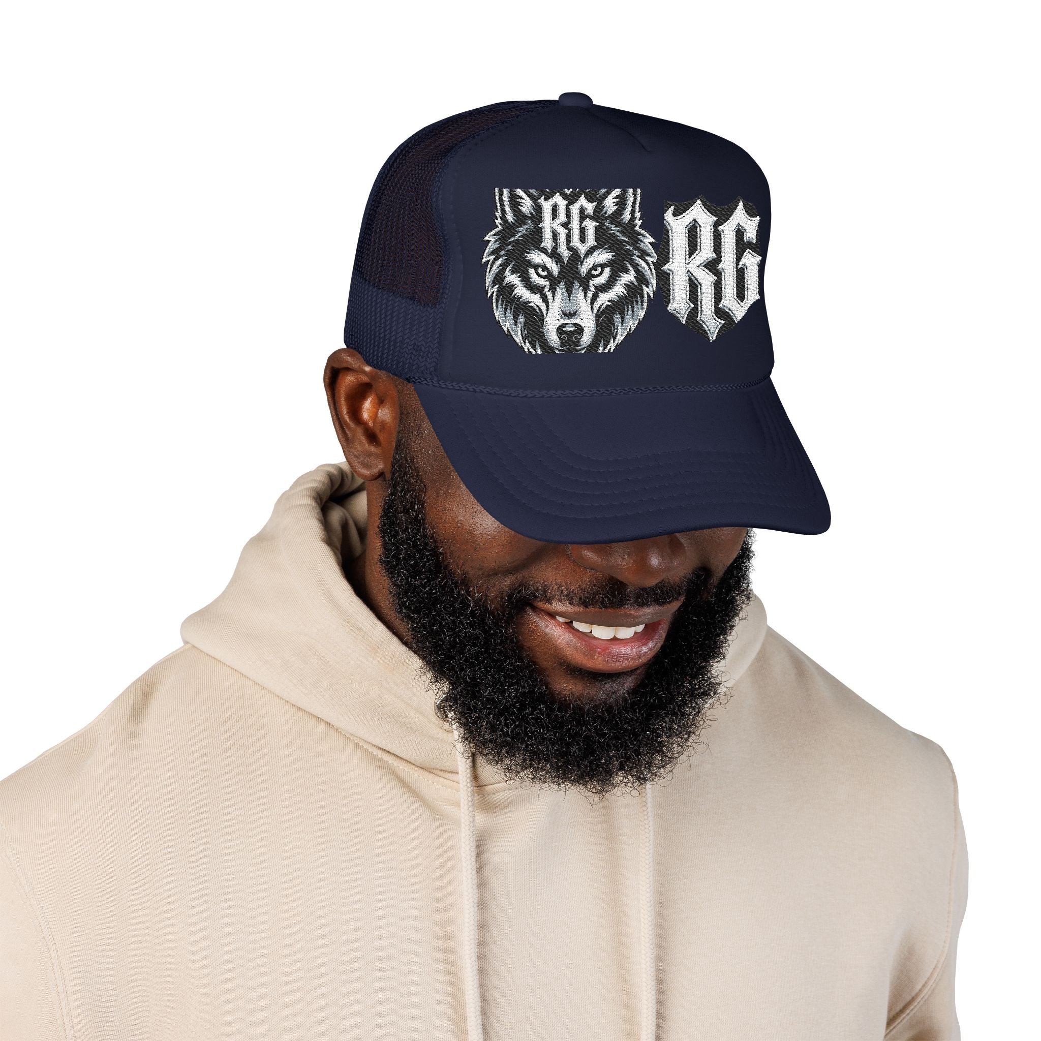 Wolf Patch Trucker Hat — RG Logo Foam Cap