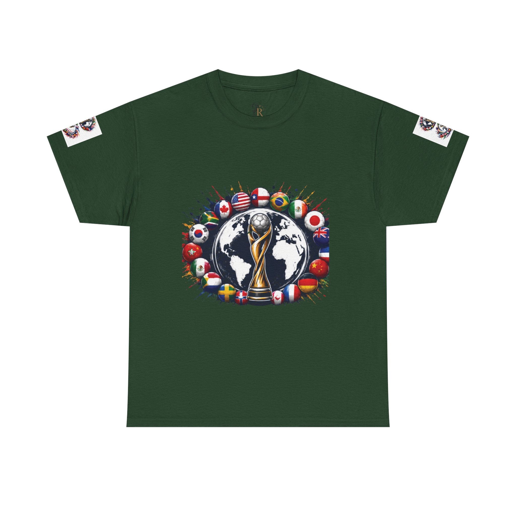 World Cup Trophy Tee — International Soccer Flags Graphic T-Shirt