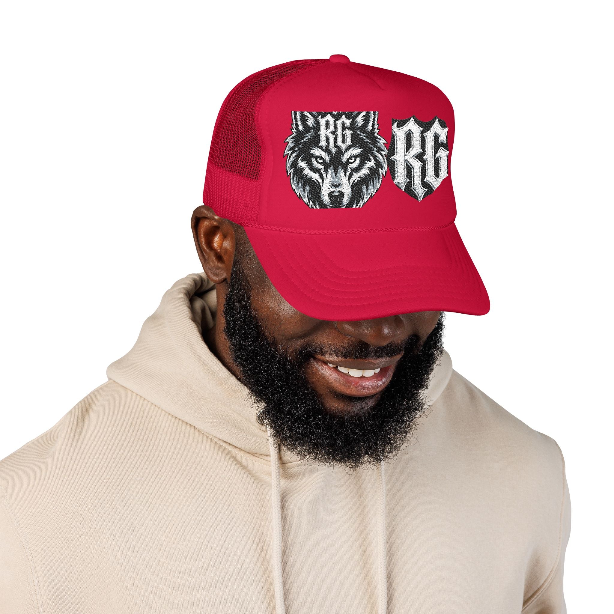 Wolf Patch Trucker Hat — RG Logo Foam Cap