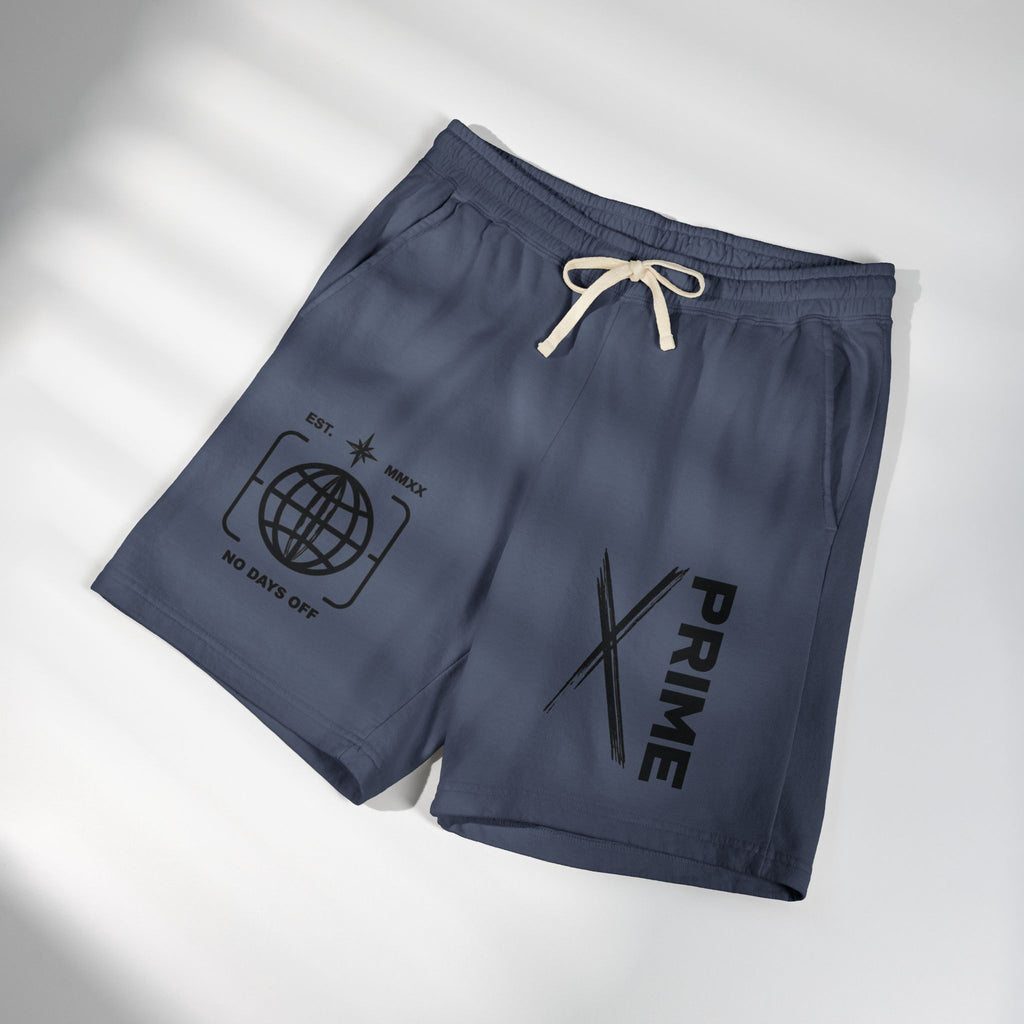 Sweat Shorts — 'Prime' Graphic Fleece Lounge Shorts