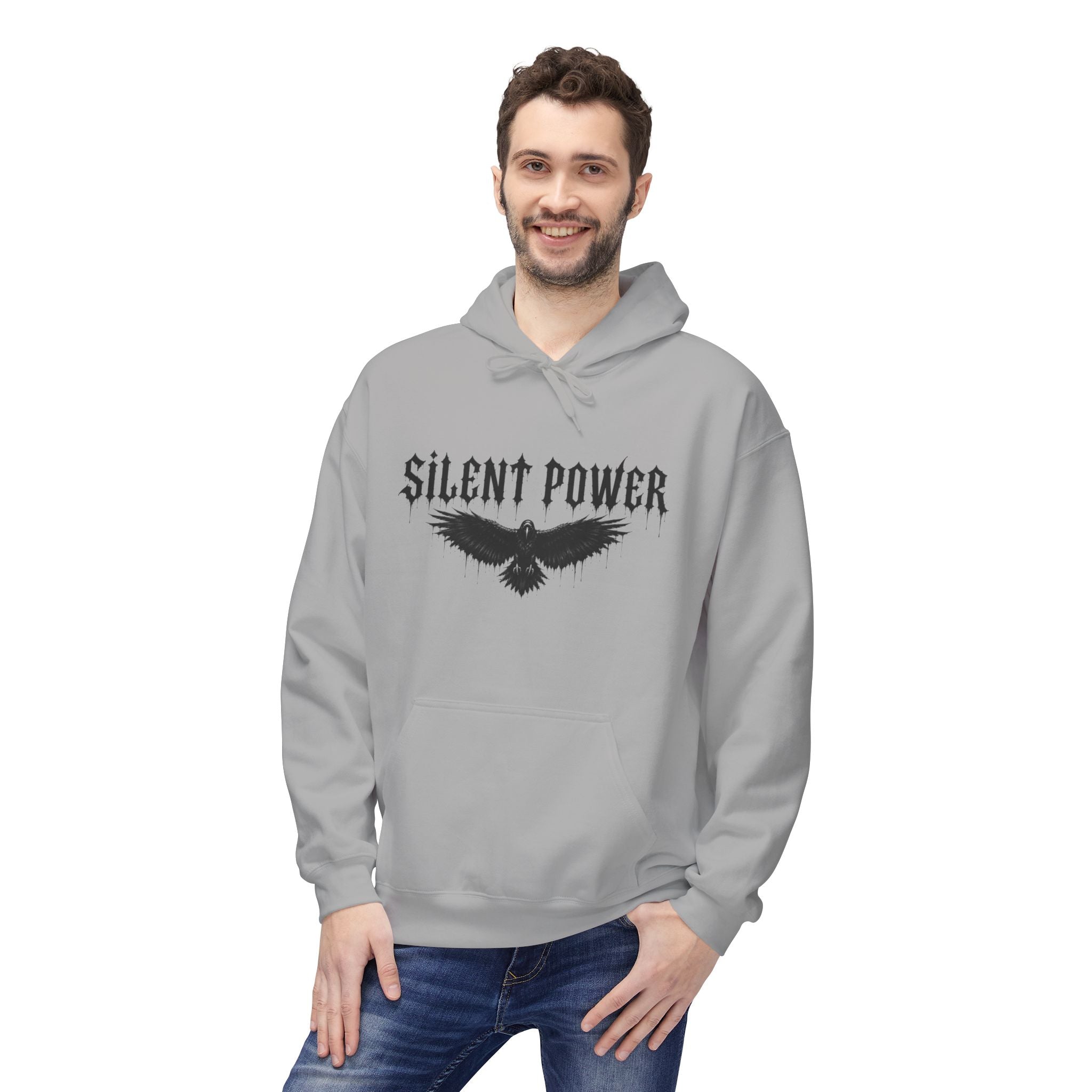 Silent Power Hoodie — Lion Crest Graphic Pullover