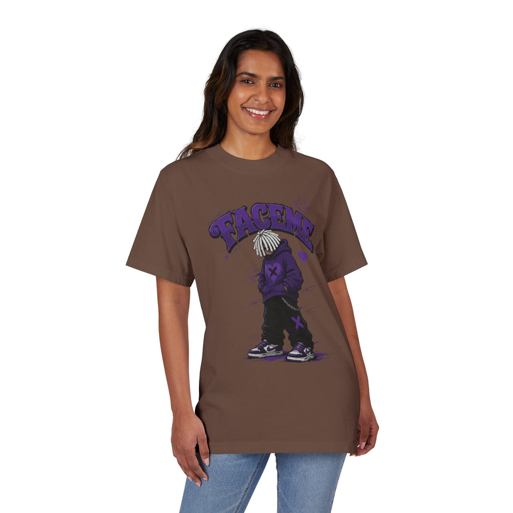 Graphic Tee — Purple Streetwear Car & Character Design