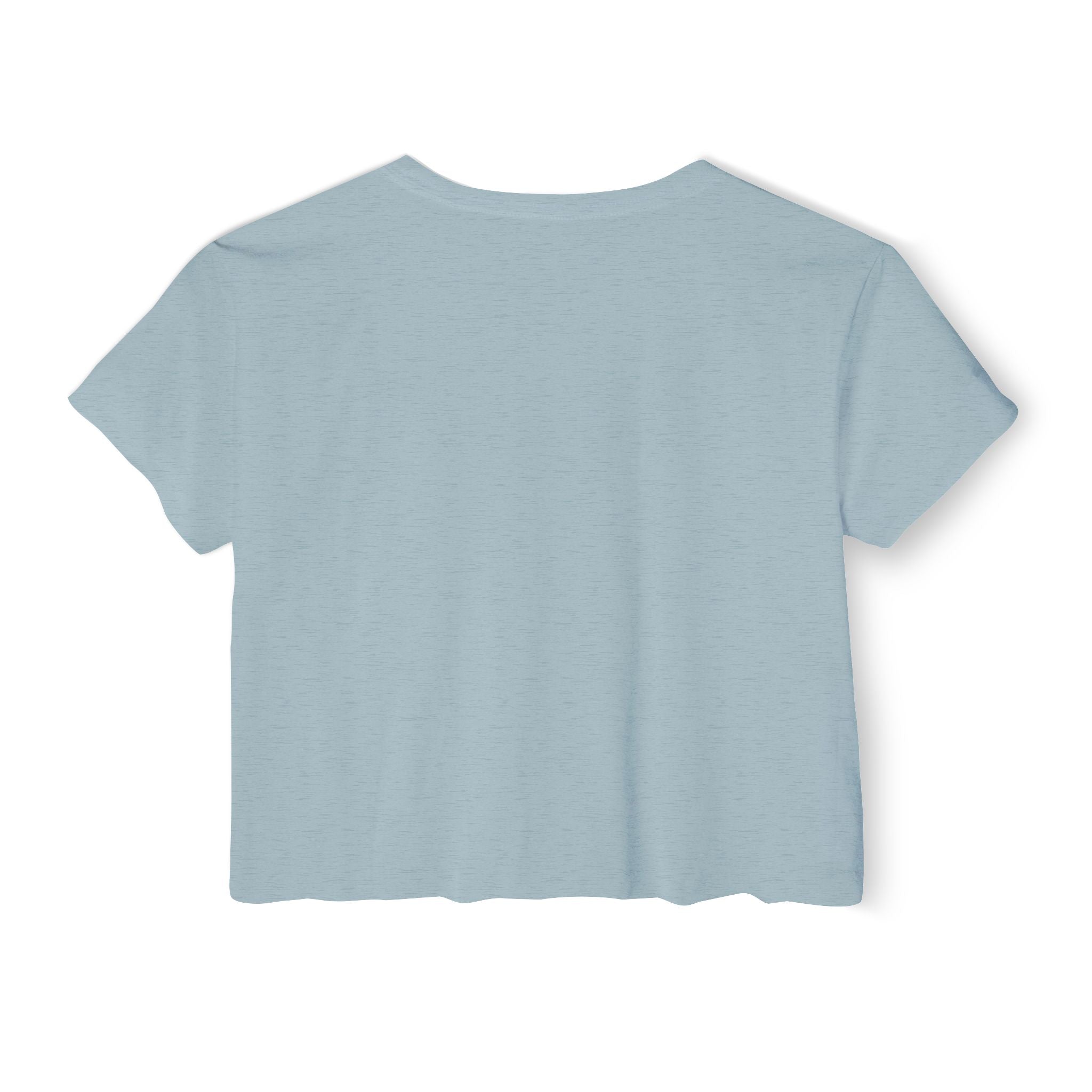 Crop Top — "I Reflect Your Vibe" Feminine Festival Graphic Tee