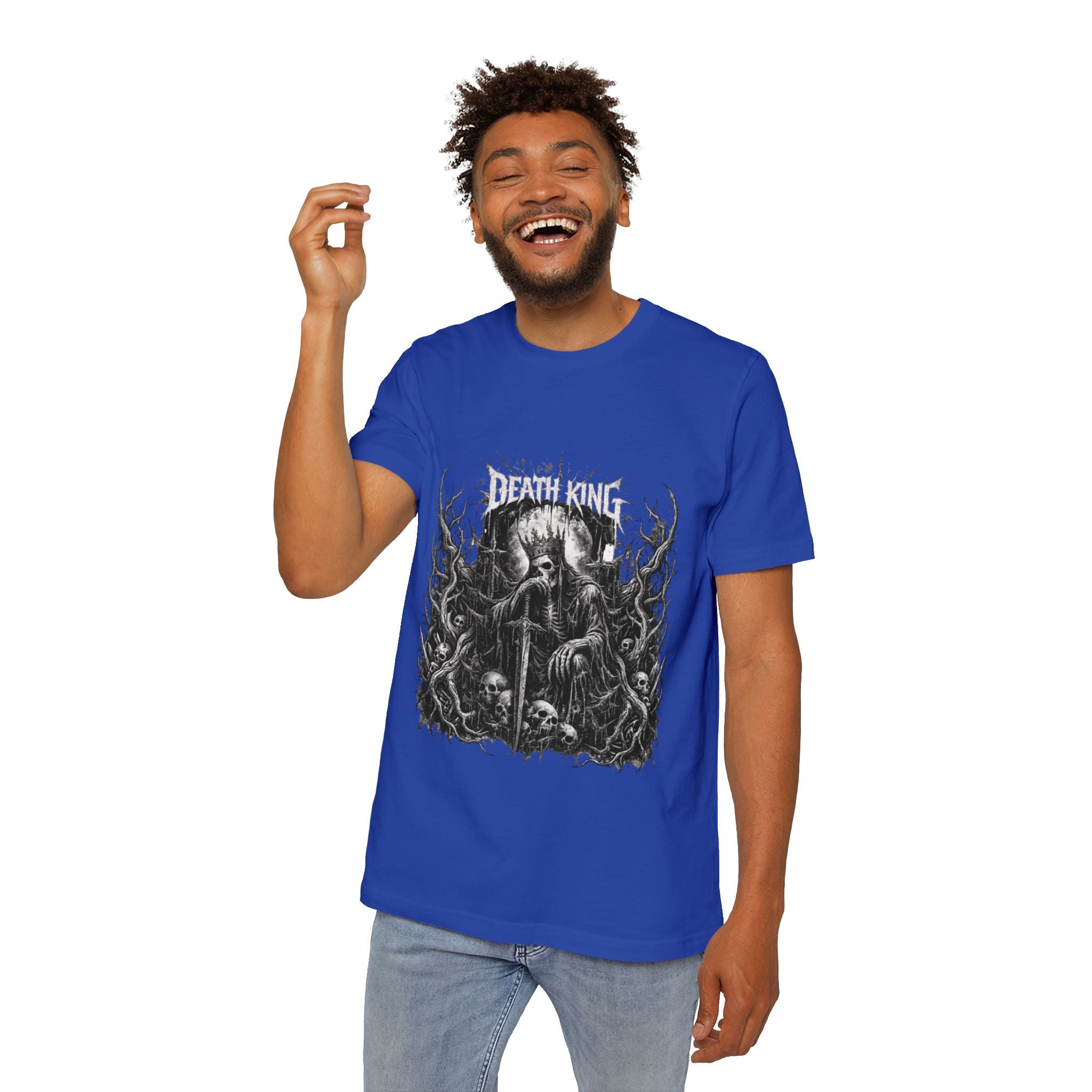 Grim Reaper Forest T-Shirt — Dark Skull Gothic Tee