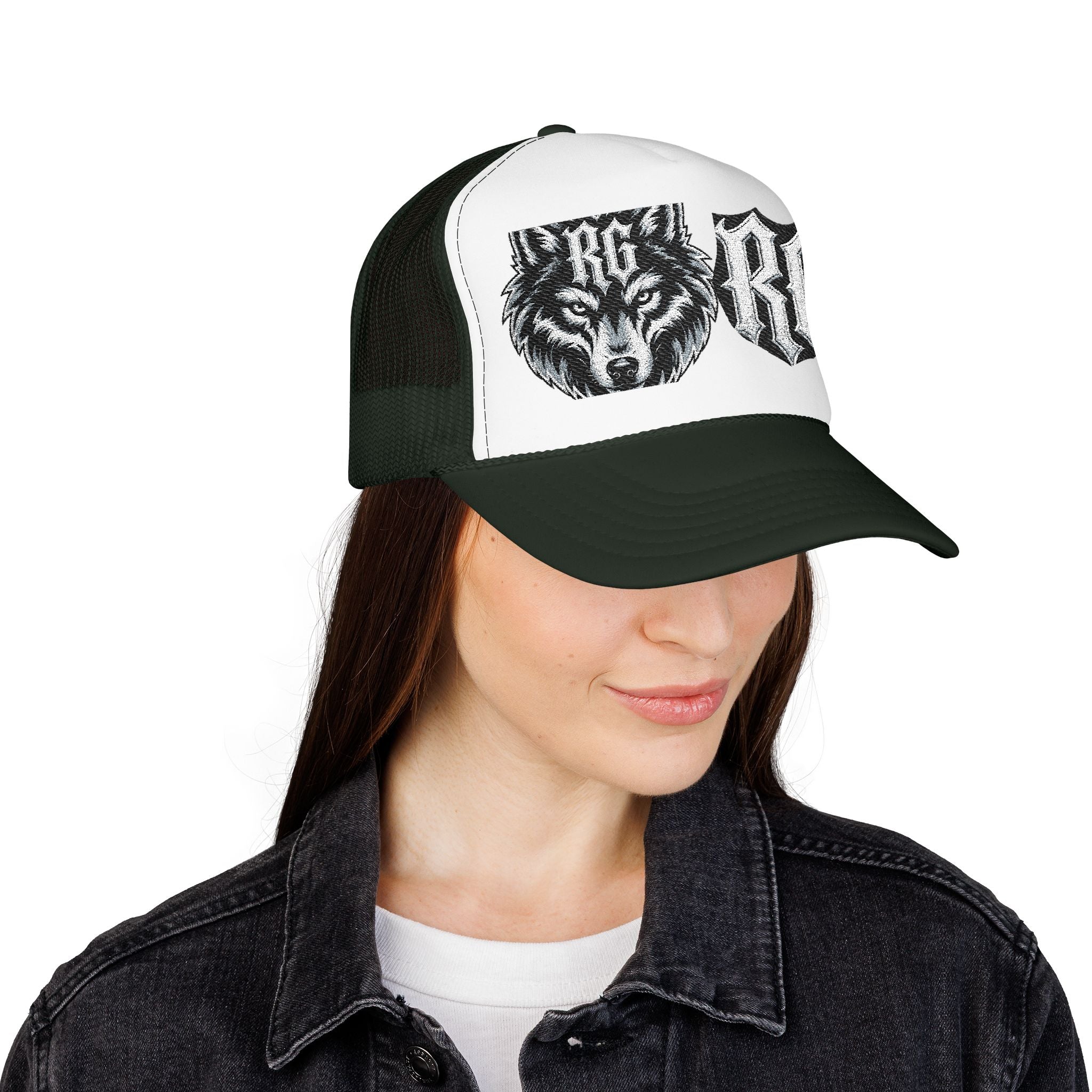 Wolf Patch Trucker Hat — RG Logo Foam Cap