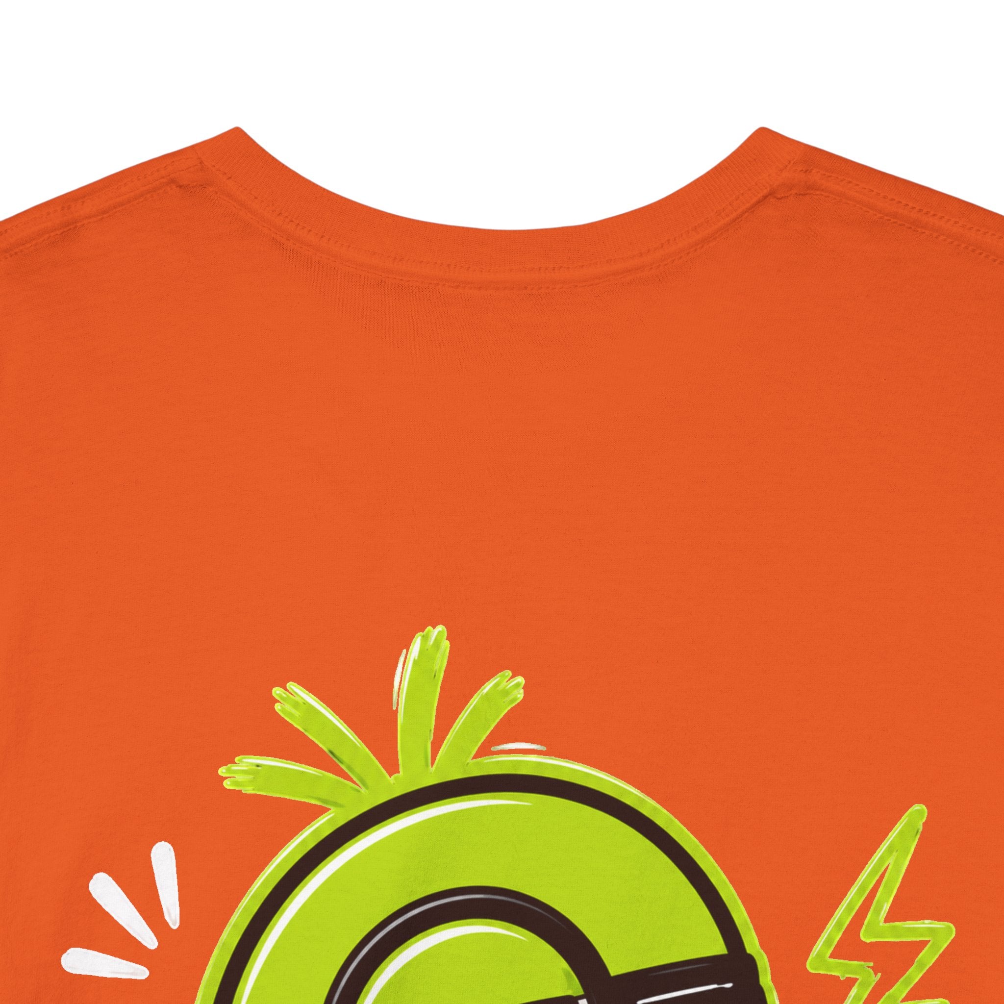Juicy Graffiti Tee — Neon Green Street Art Graphic T-Shirt