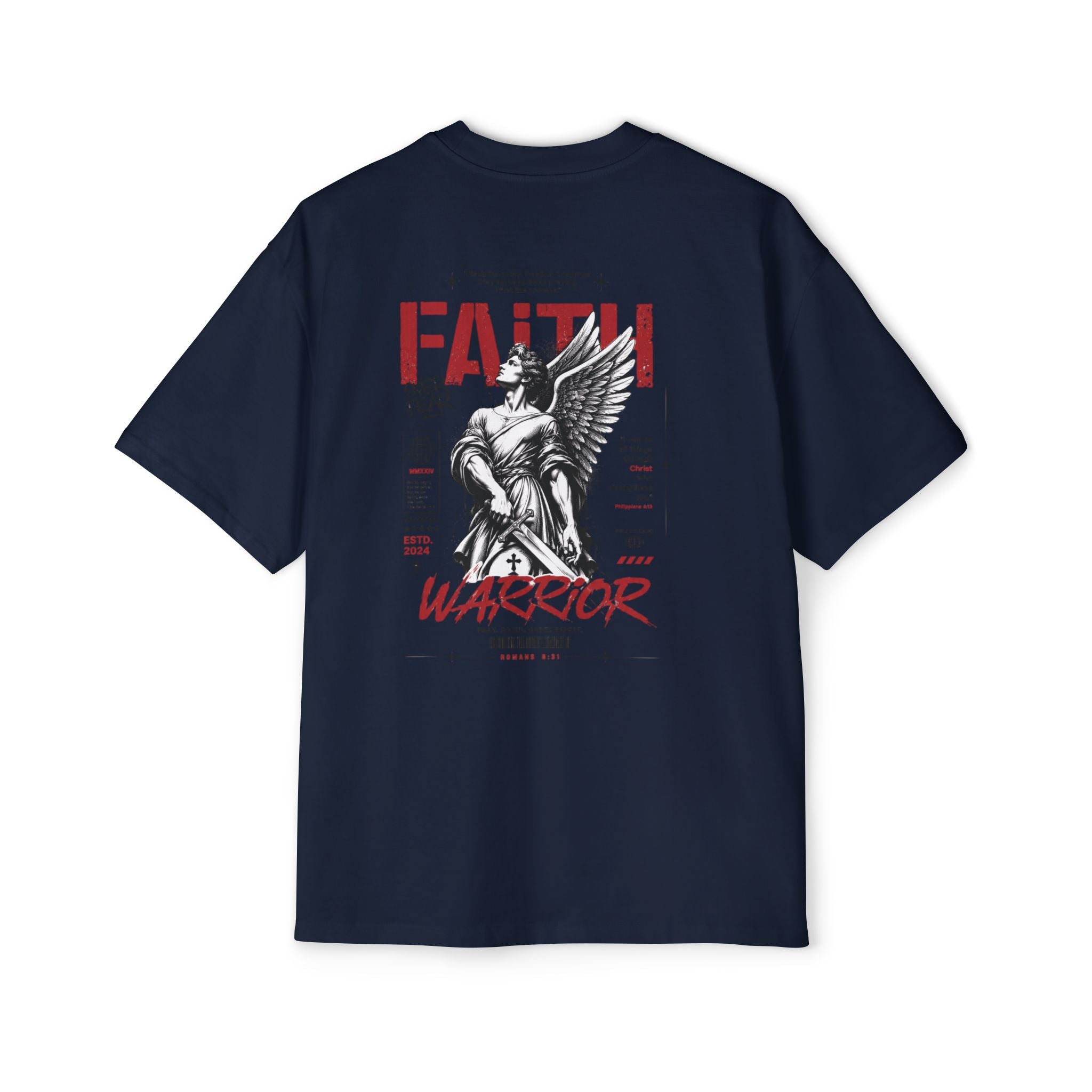 Faith Warrior T‑Shirt — “No Weapon Formed Against Me Shall Prosper” Inspirational Christian Tee