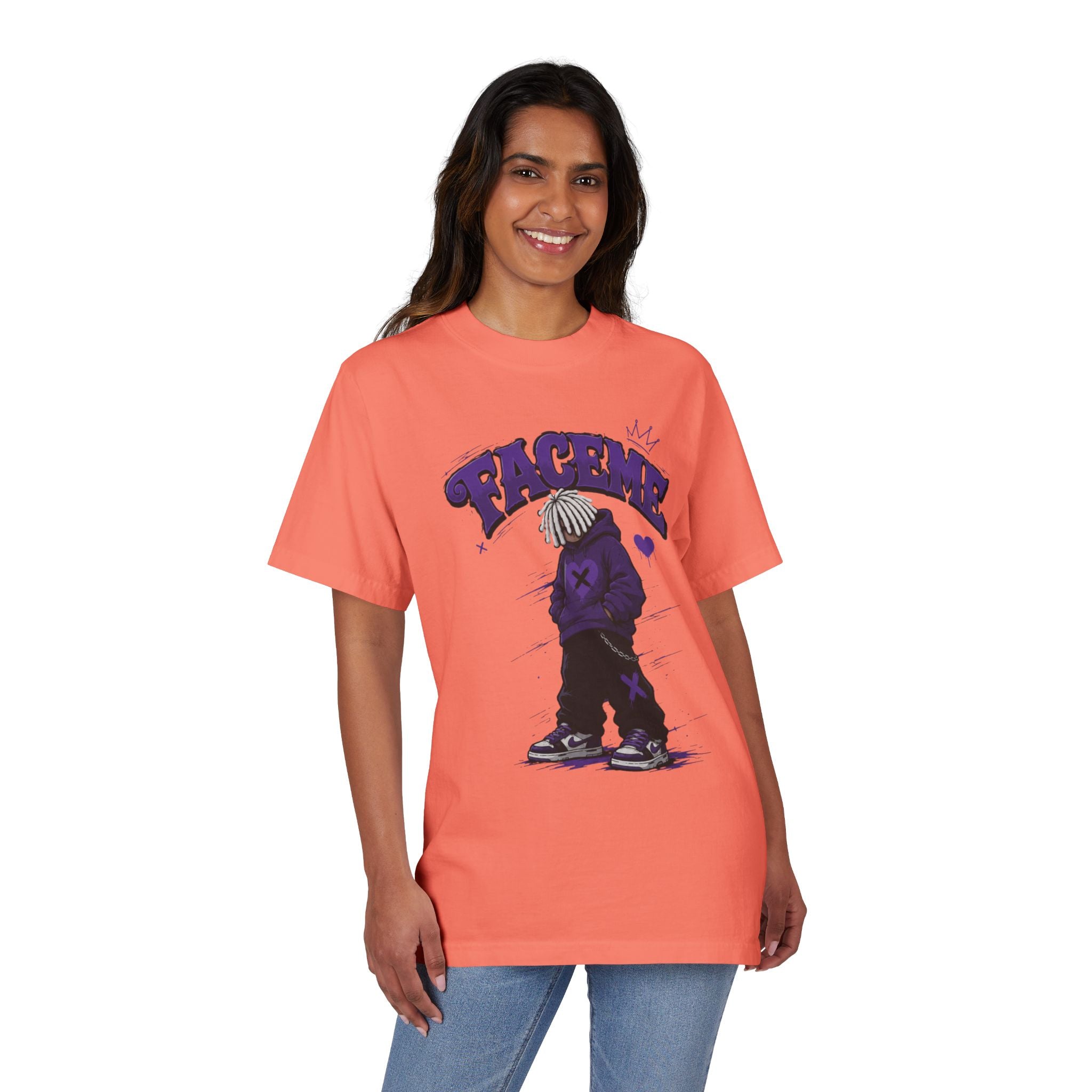 Graphic Tee — Purple Streetwear Car & Character Design