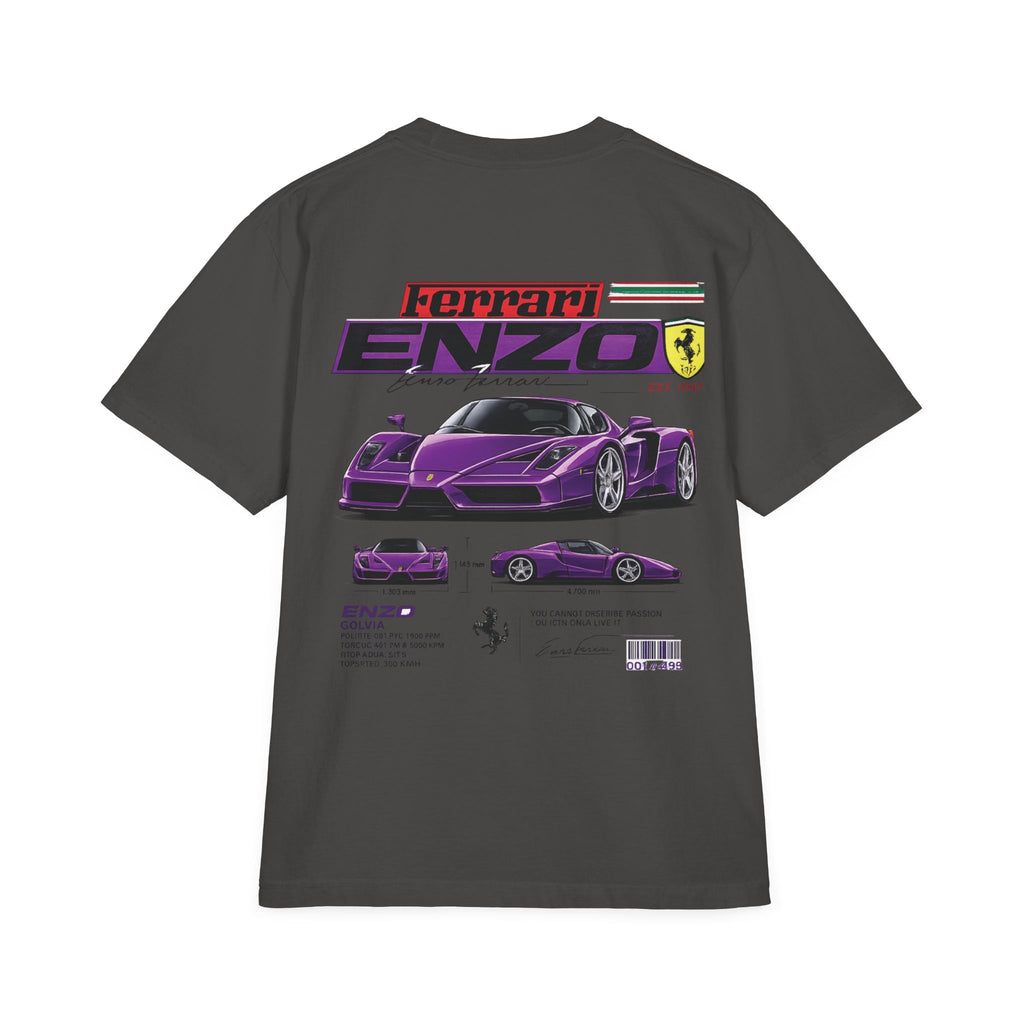 Graphic Tee — Purple Streetwear Car & Character Design