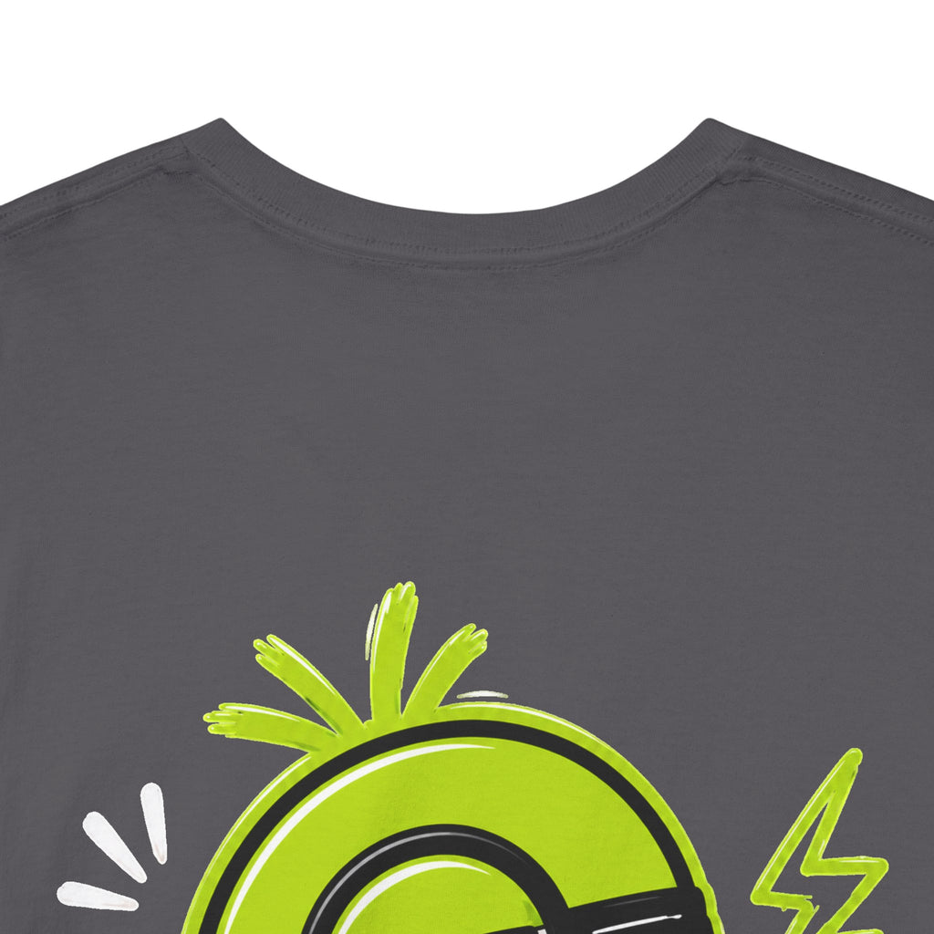 Juicy Graffiti Tee — Neon Green Street Art Graphic T-Shirt
