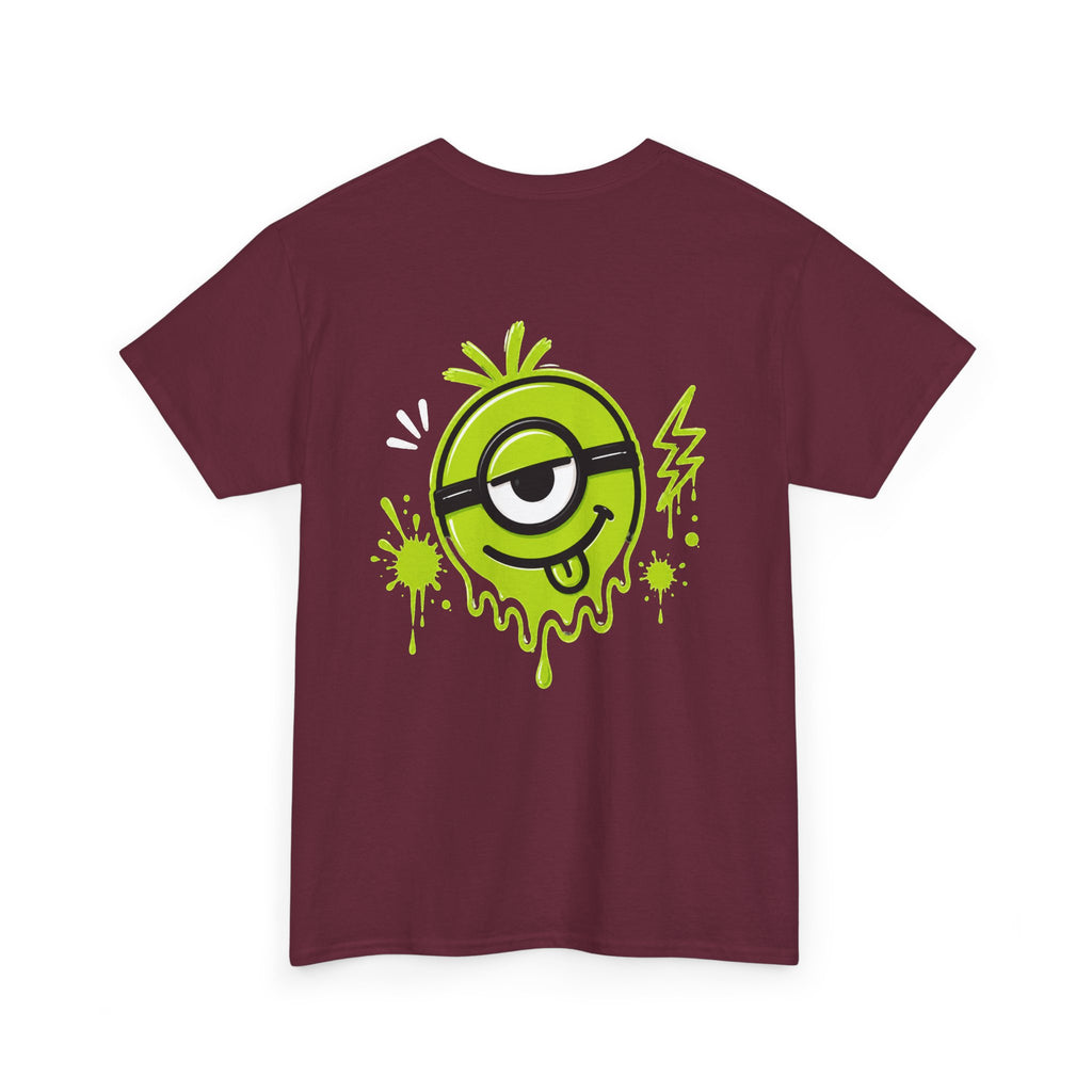 Juicy Graffiti Tee — Neon Green Street Art Graphic T-Shirt
