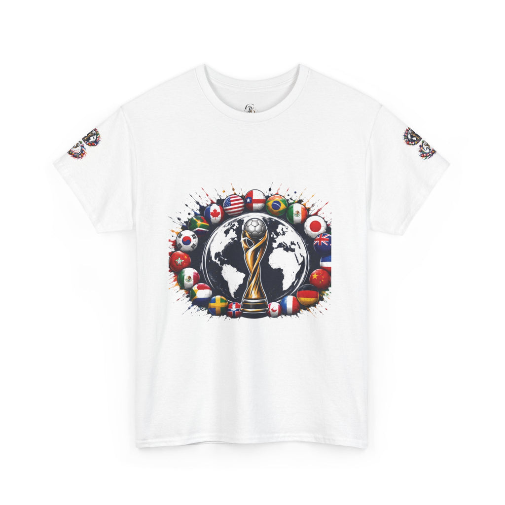 World Cup Trophy Tee — International Soccer Flags Graphic T-Shirt