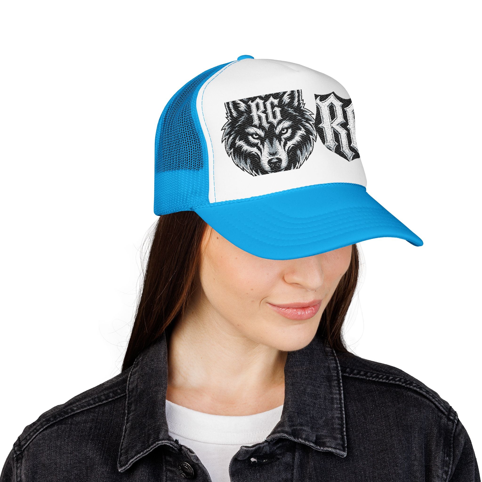 Wolf Patch Trucker Hat — RG Logo Foam Cap