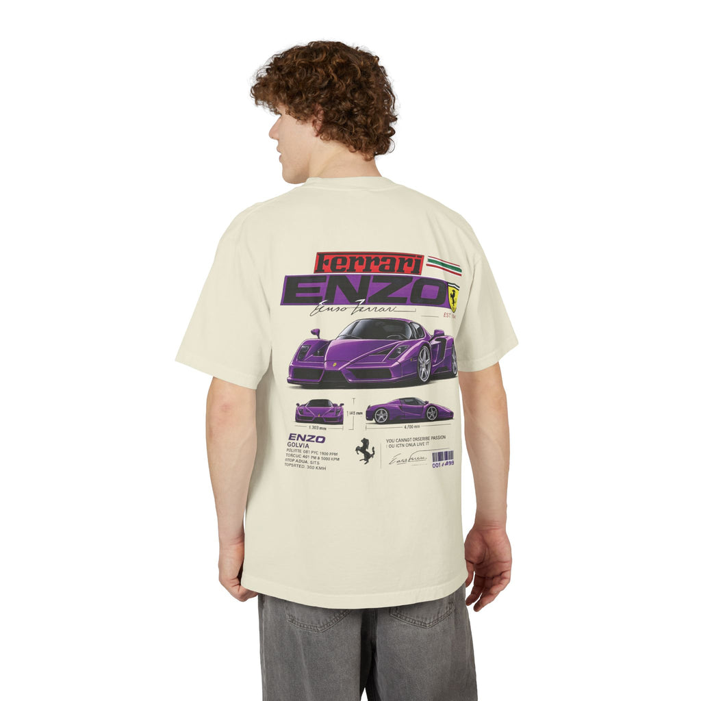 Graphic Tee — Purple Streetwear Car & Character Design