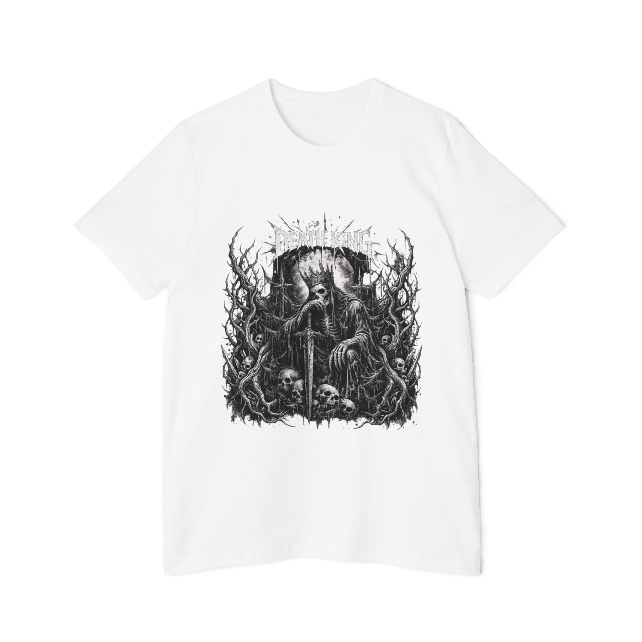 Grim Reaper Forest T-Shirt — Dark Skull Gothic Tee