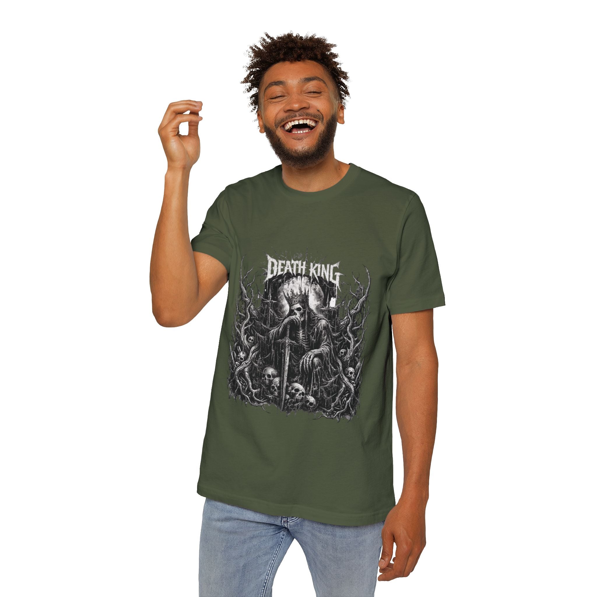 Grim Reaper Forest T-Shirt — Dark Skull Gothic Tee