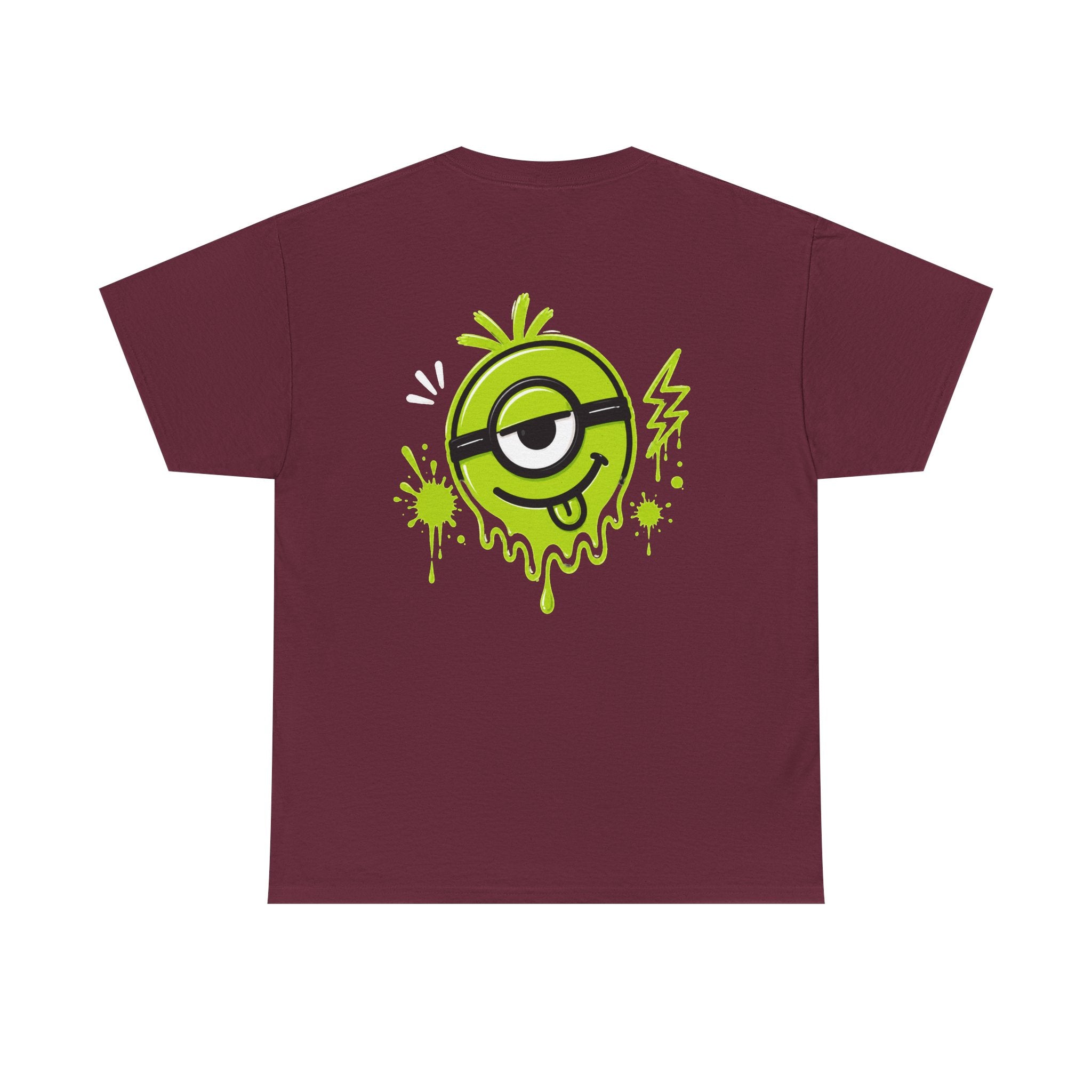 Juicy Graffiti Tee — Neon Green Street Art Graphic T-Shirt