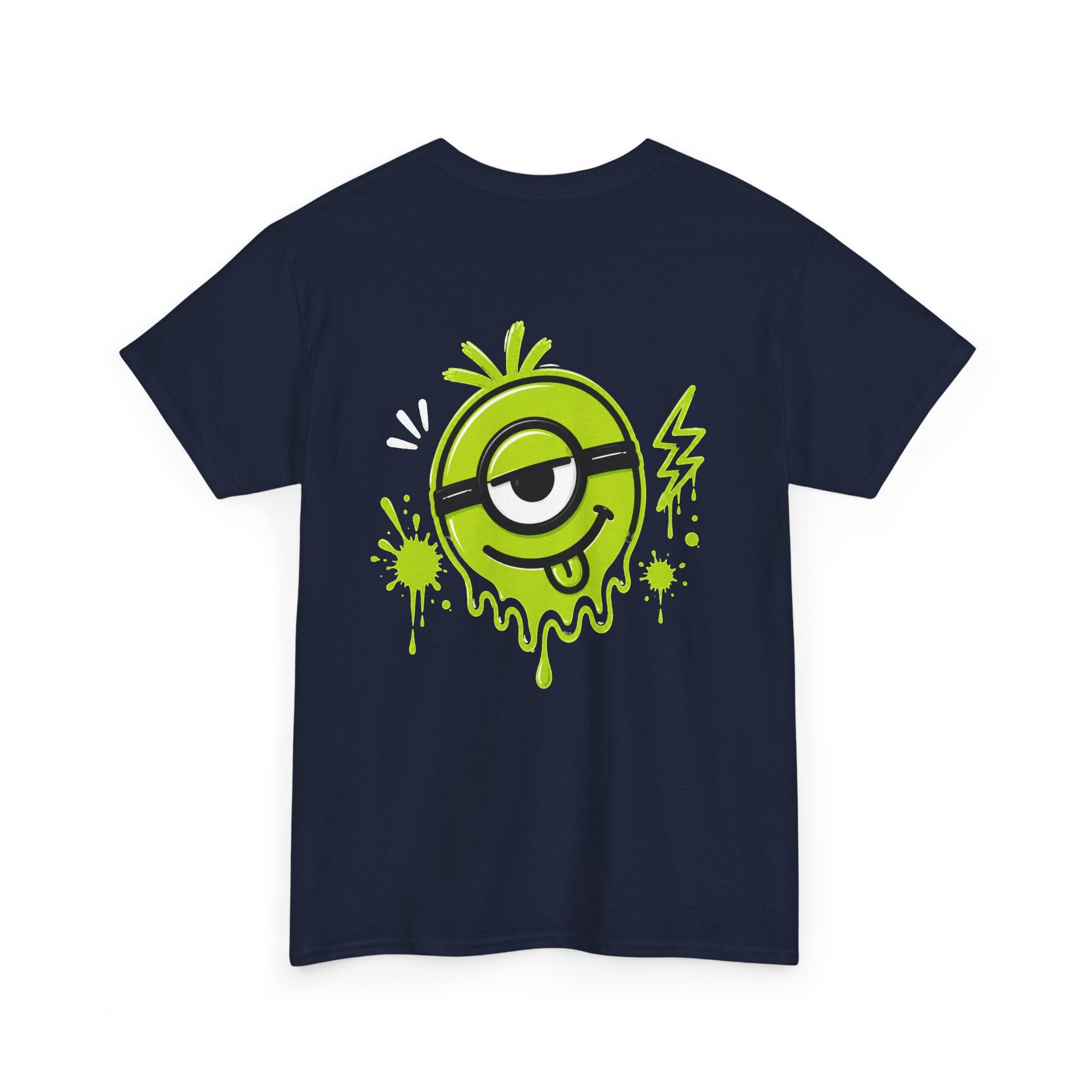Juicy Graffiti Tee — Neon Green Street Art Graphic T-Shirt