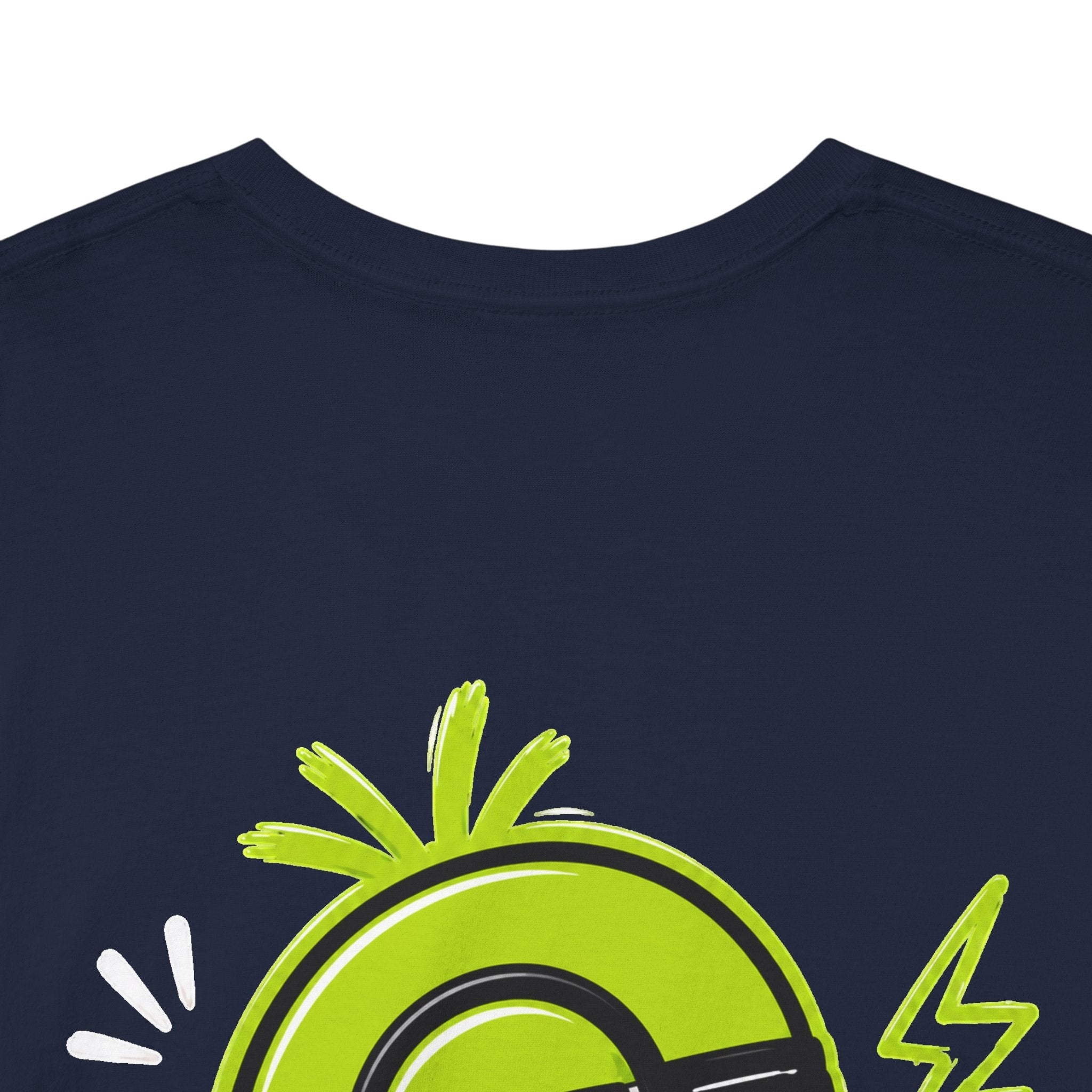 Juicy Graffiti Tee — Neon Green Street Art Graphic T-Shirt