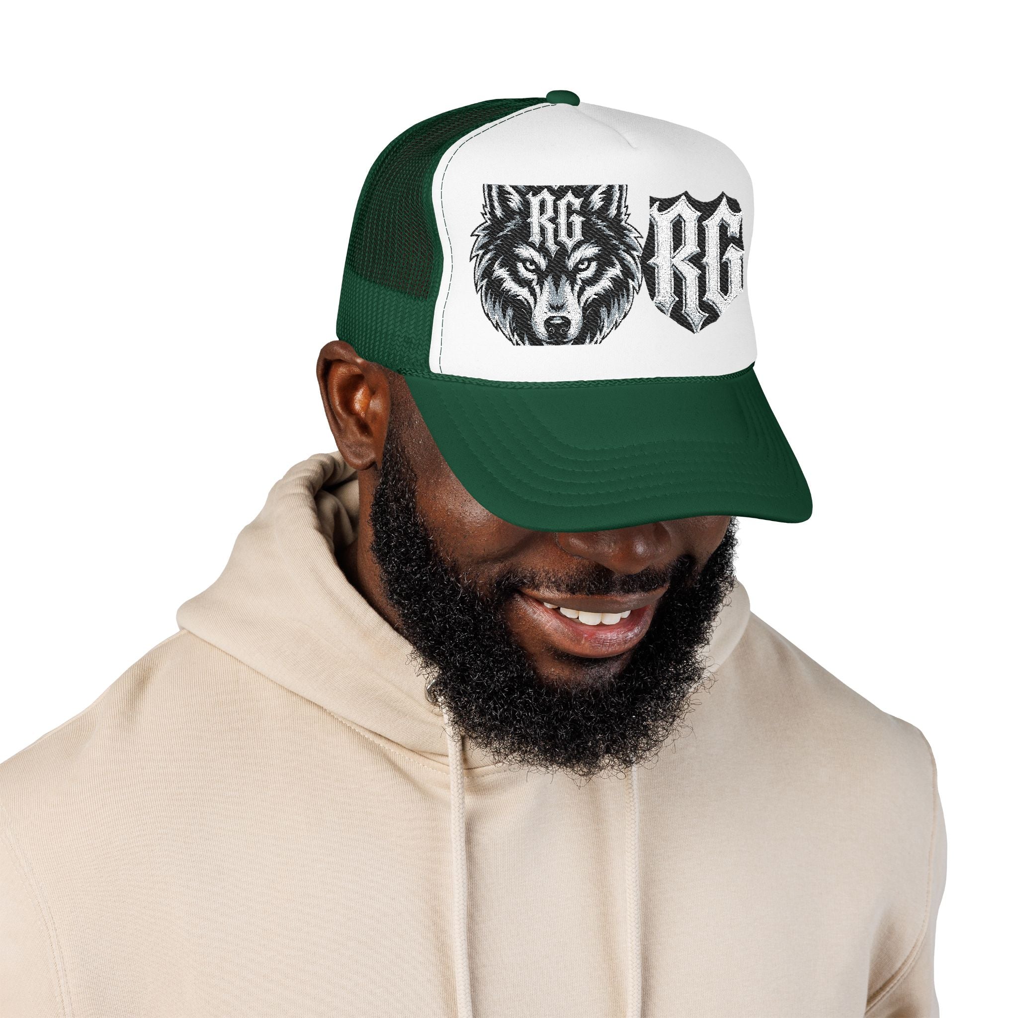 Wolf Patch Trucker Hat — RG Logo Foam Cap