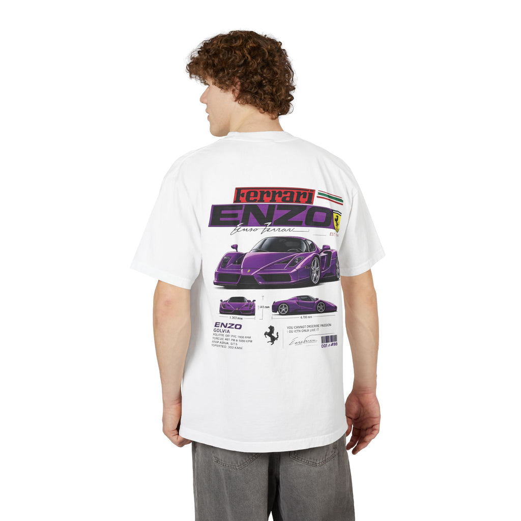 Graphic Tee — Purple Streetwear Car & Character Design