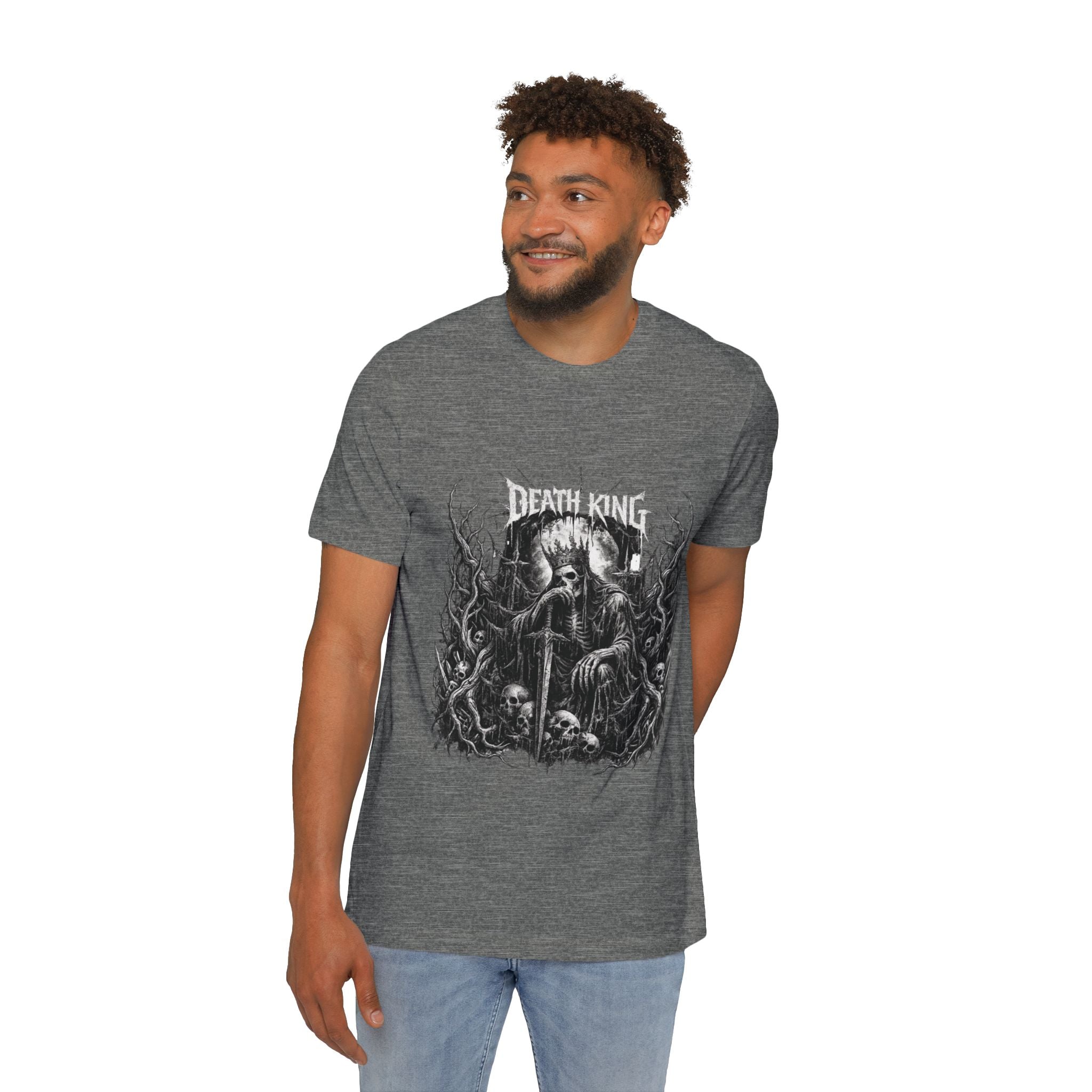 Grim Reaper Forest T-Shirt — Dark Skull Gothic Tee