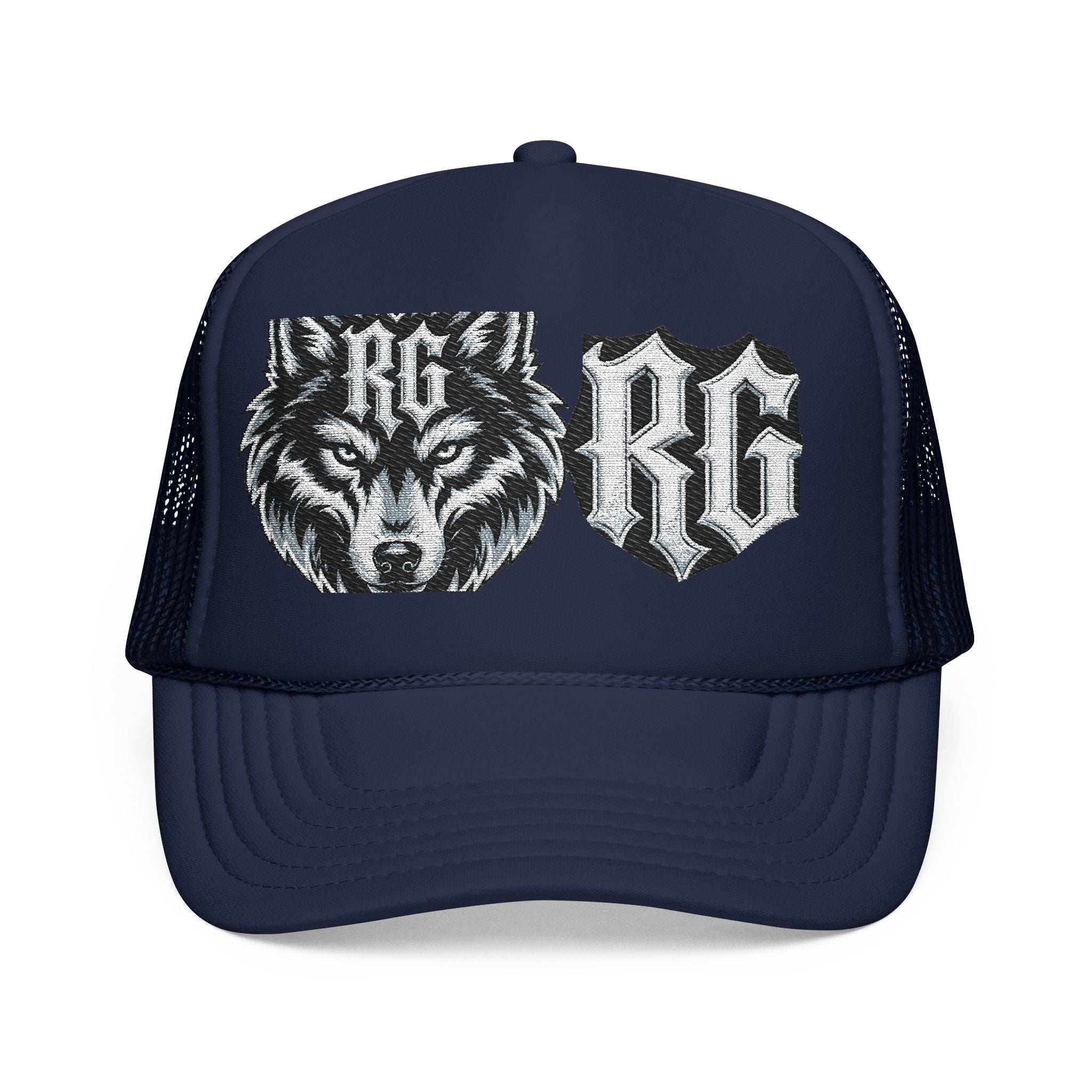 Wolf Patch Trucker Hat — RG Logo Foam Cap
