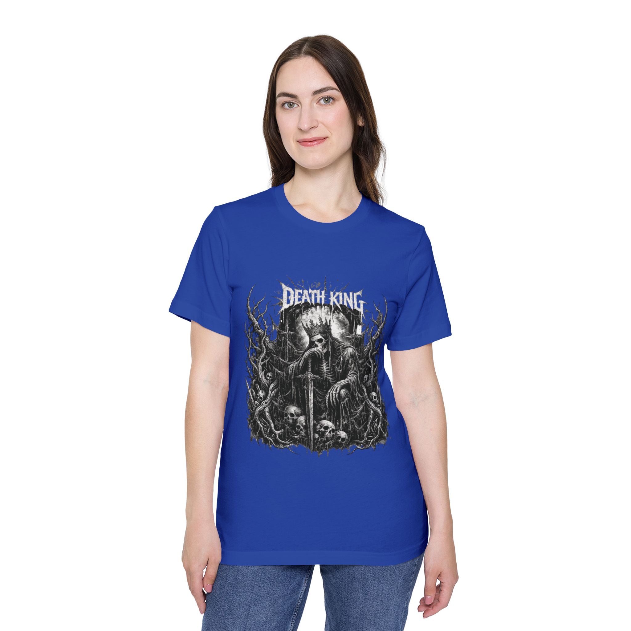 Grim Reaper Forest T-Shirt — Dark Skull Gothic Tee