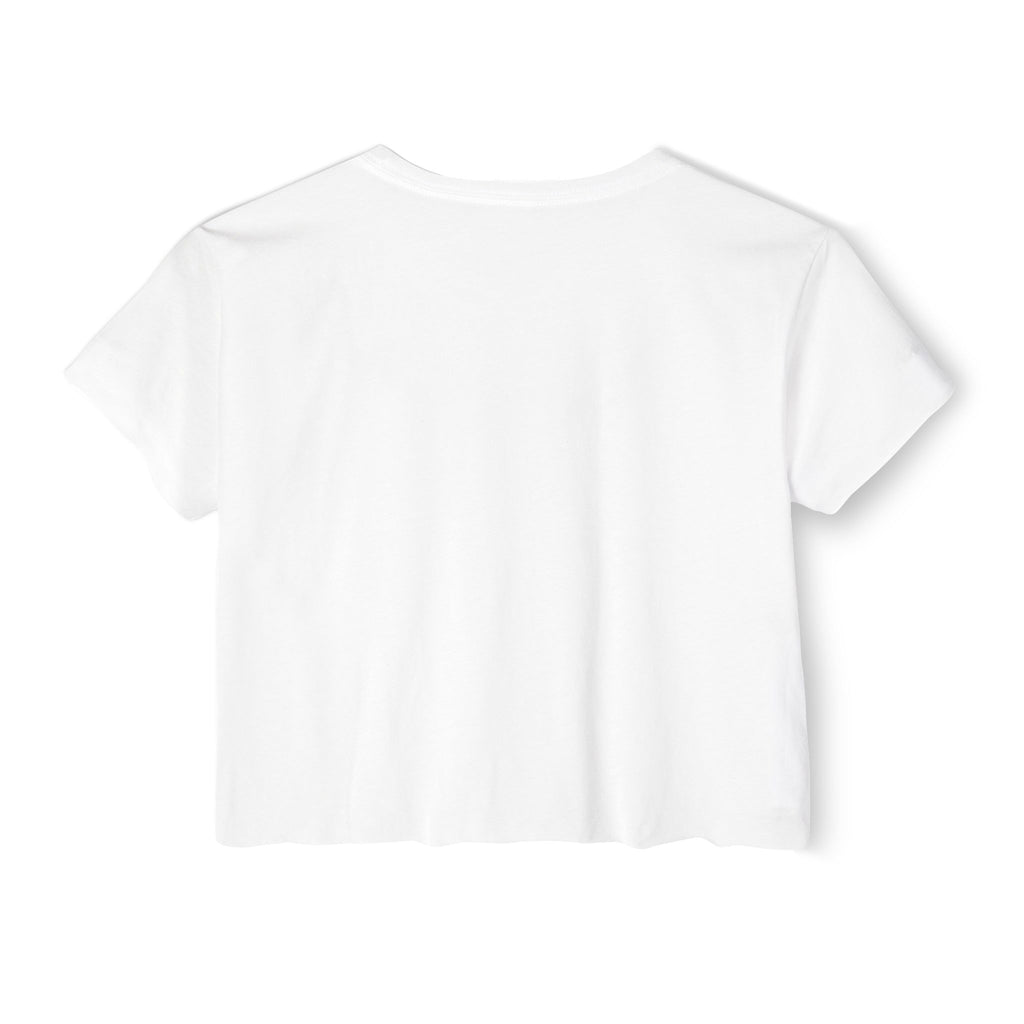Crop Top — "I Reflect Your Vibe" Feminine Festival Graphic Tee