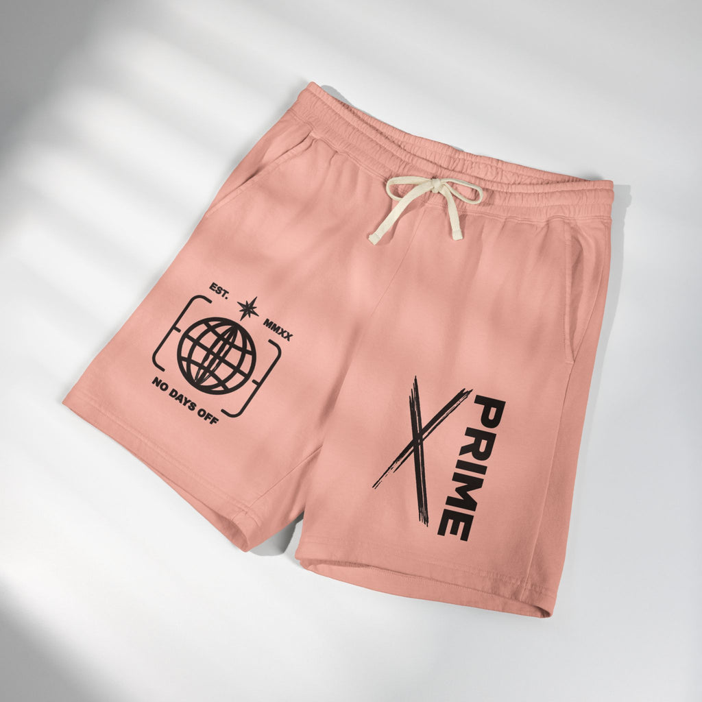 Sweat Shorts — 'Prime' Graphic Fleece Lounge Shorts