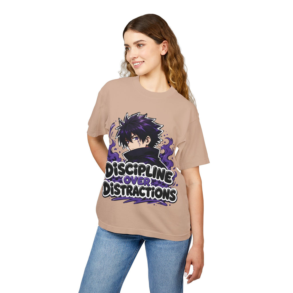 Discipline Over Distractions Graphic Tee — ‘Unbreakable’ Anime-Inspired Streetwear