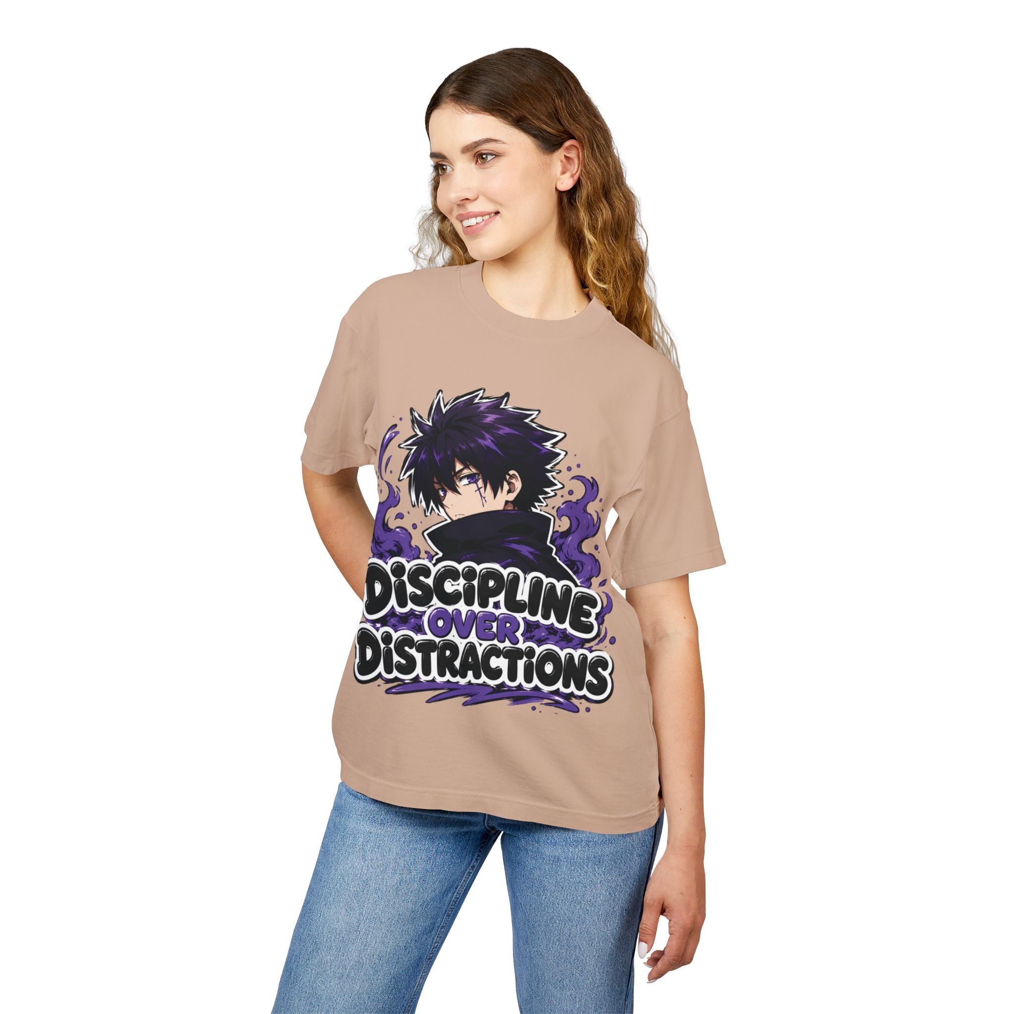 Discipline Over Distractions Graphic Tee — ‘Unbreakable’ Anime-Inspired Streetwear