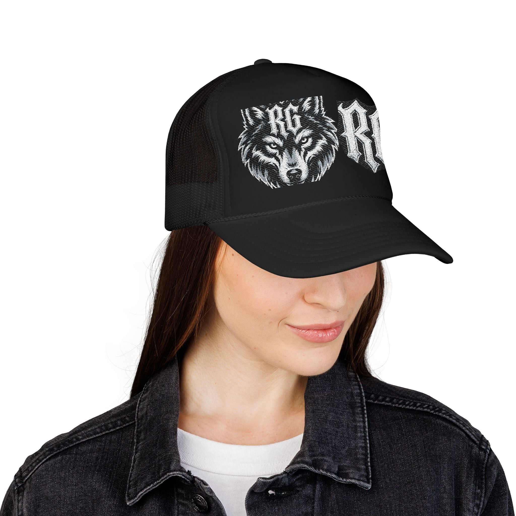 Wolf Patch Trucker Hat — RG Logo Foam Cap