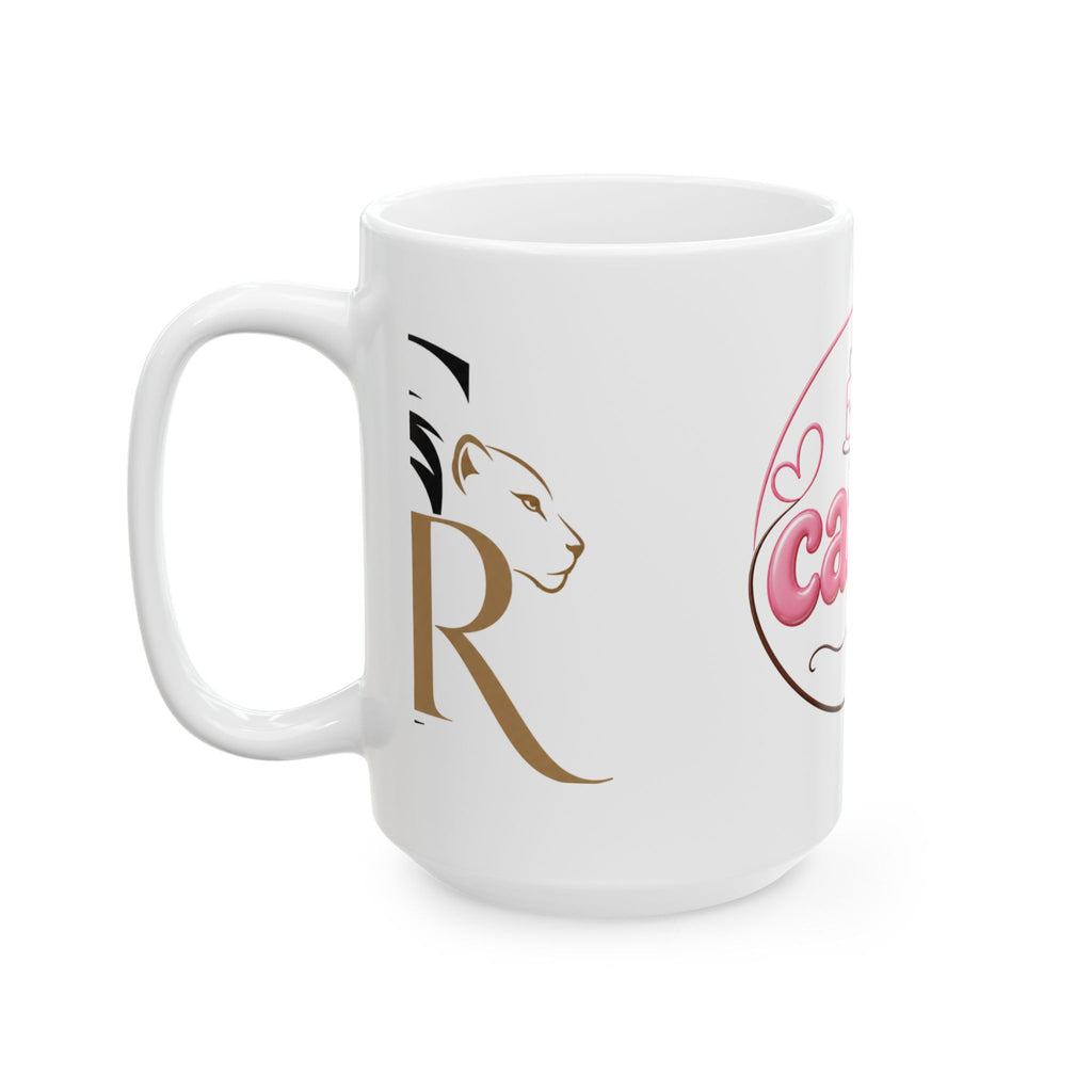 Canti Bakery Ceramic Mug — Cute Pink Cake Design (11oz & 15oz)