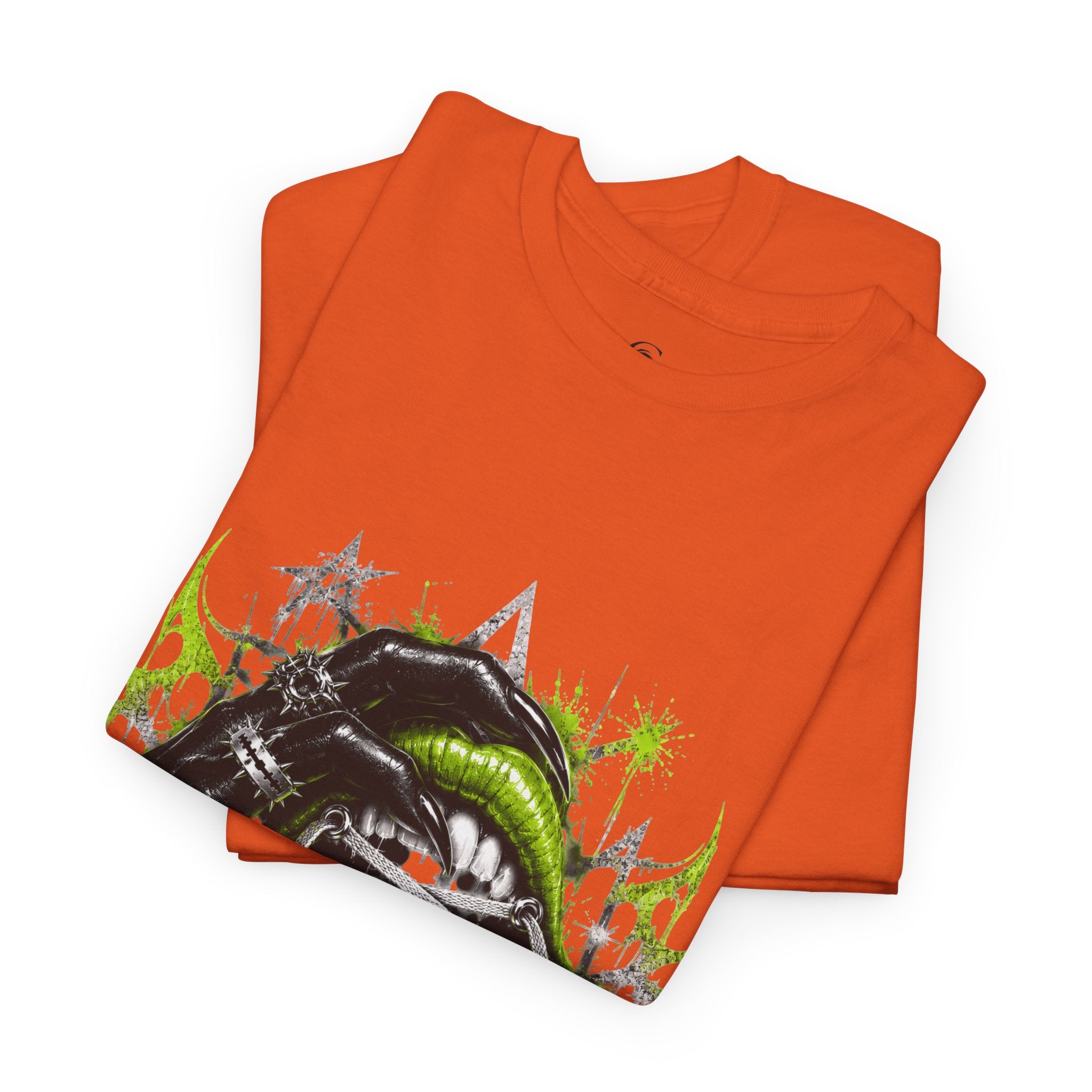 Juicy Graffiti Tee — Neon Green Street Art Graphic T-Shirt