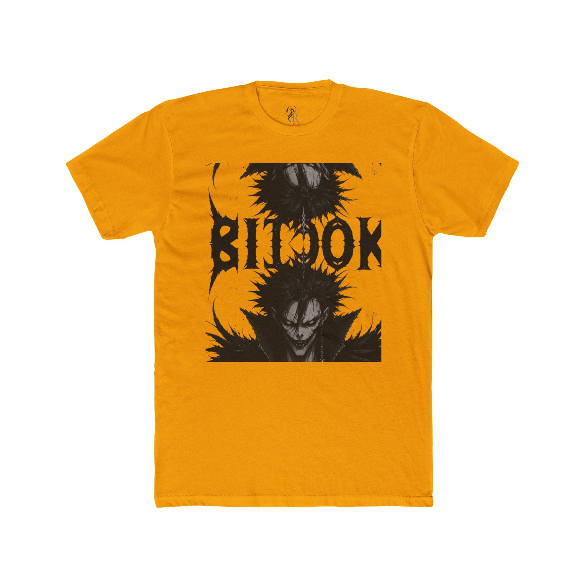 Anime Demon Portrait T‑Shirt — 'BILOOK' Black & White Graphic Tee
