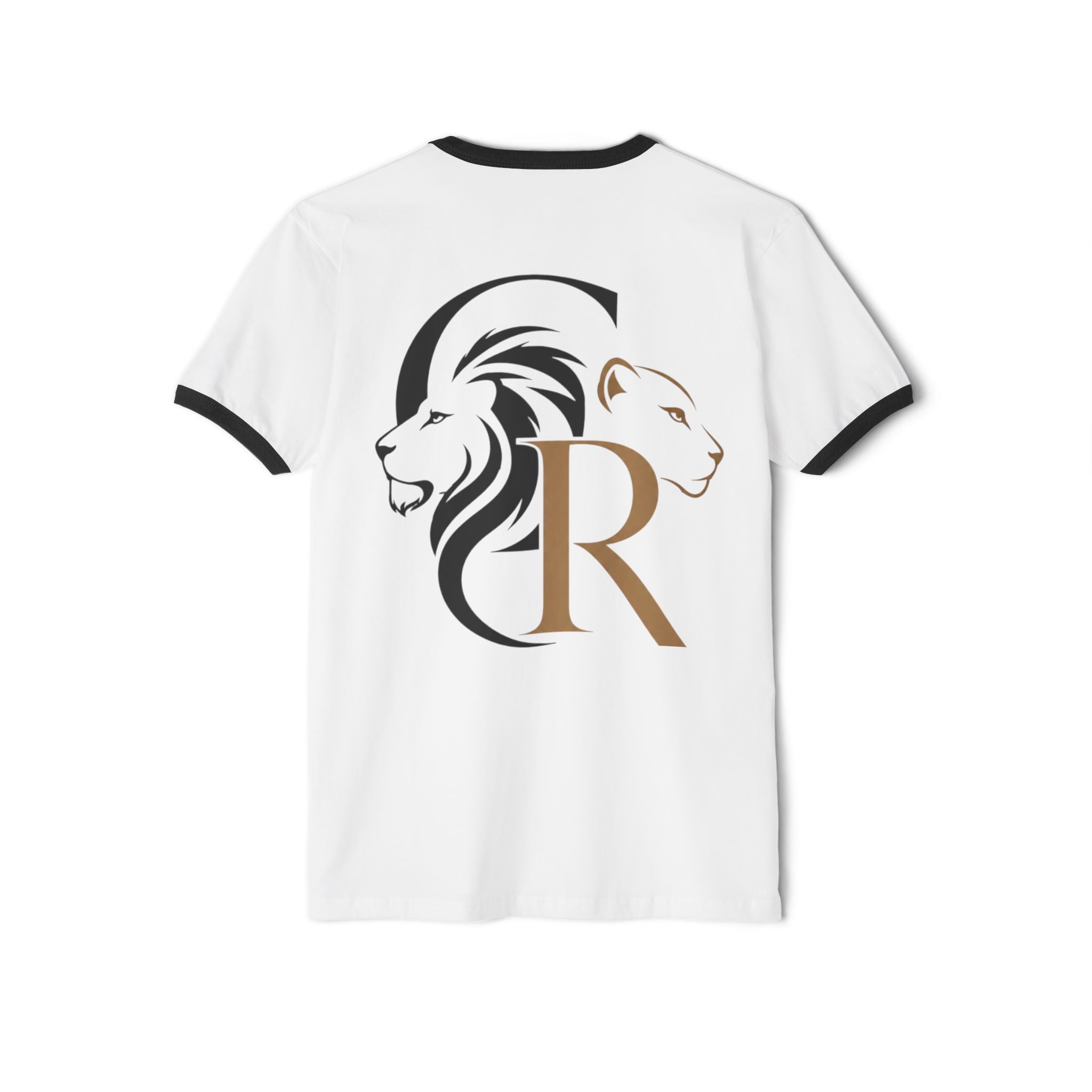Ringer T-Shirt — 'Decoolest 23' Breakdancer Graphic with Lion Crest Back